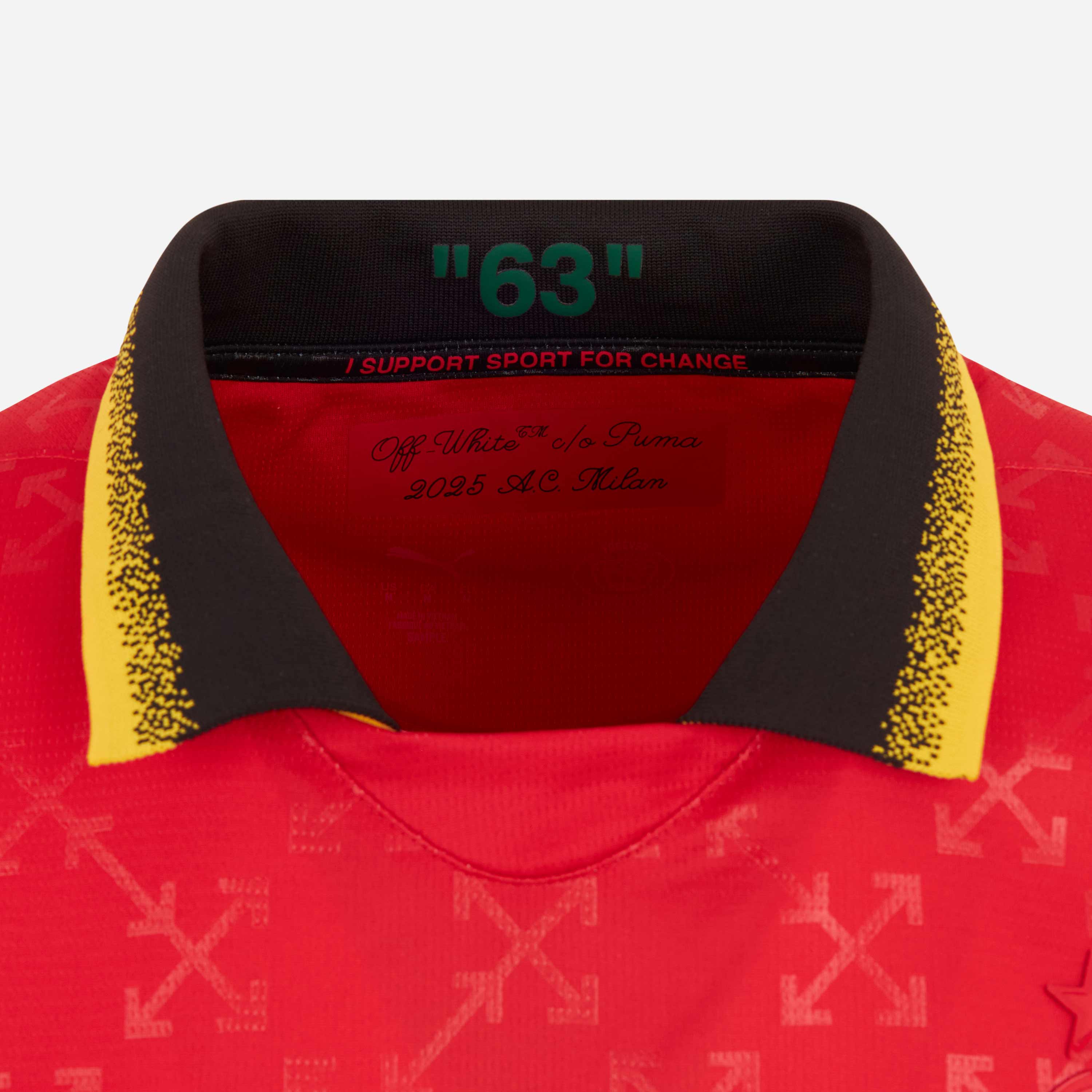 AC Milan Puma x Off-White 2024/25 maglia rossa M