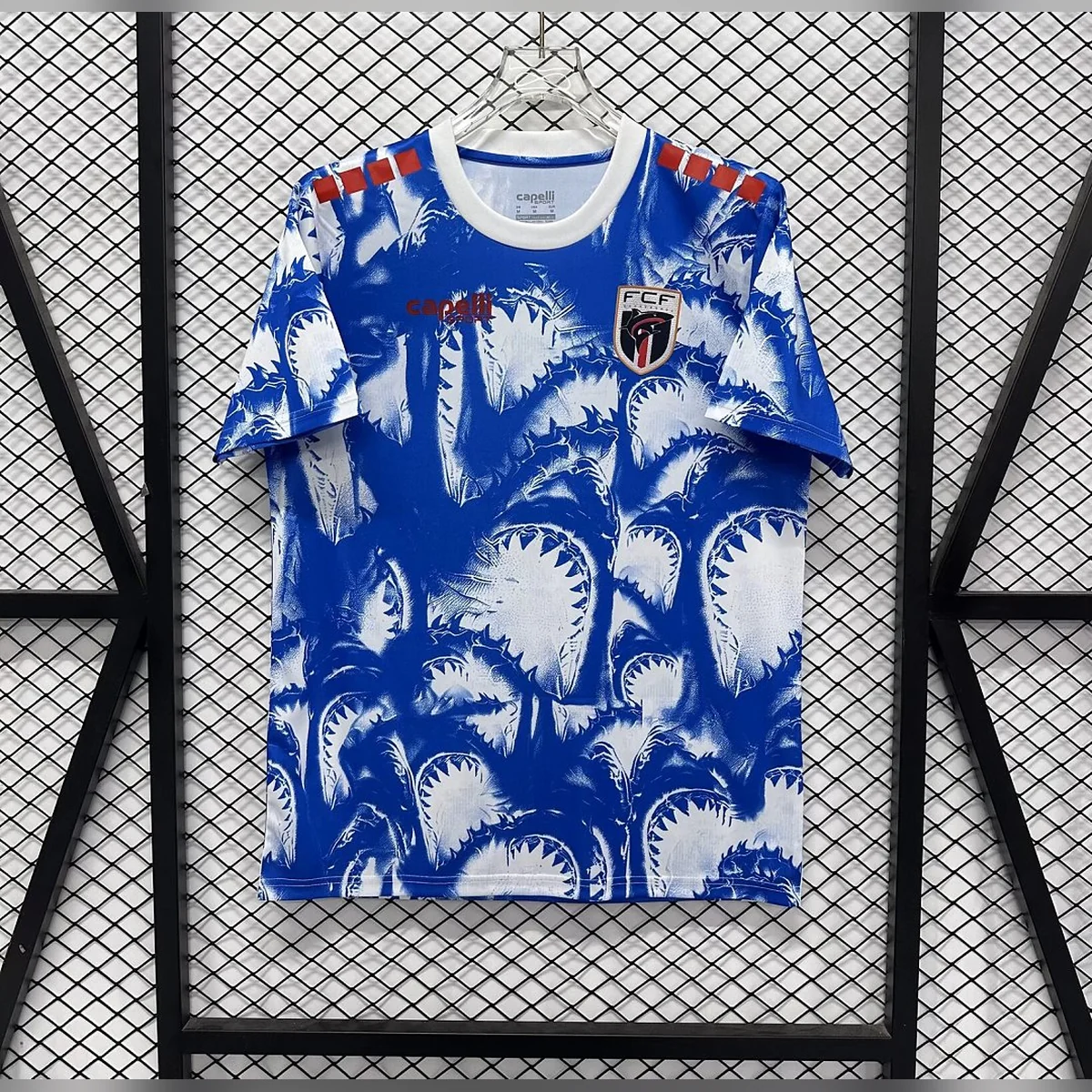 Capo Verde 2026/27 Maglia calcio special palme blu