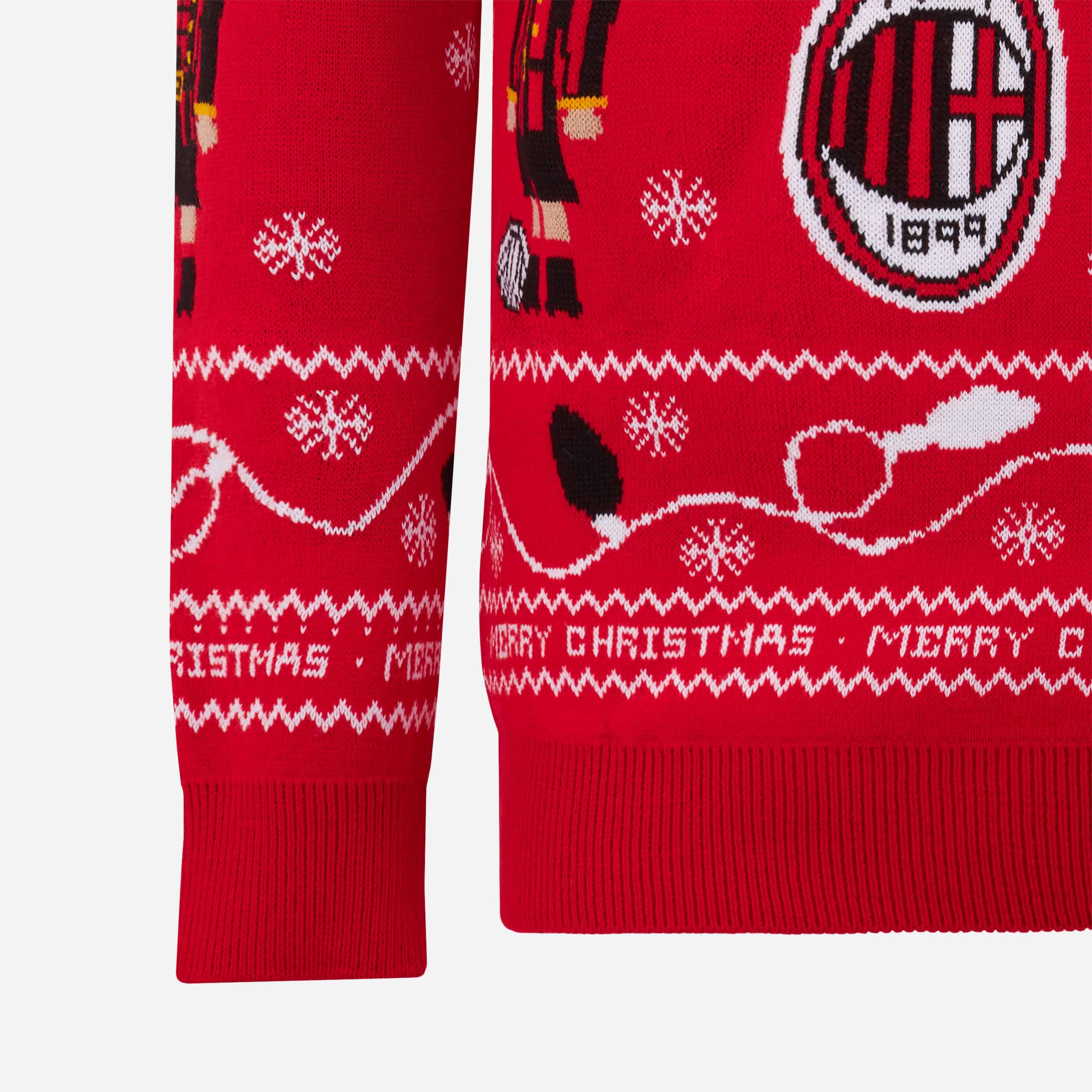 AC Milan Christmas Jumper felpa natalizia uomo M