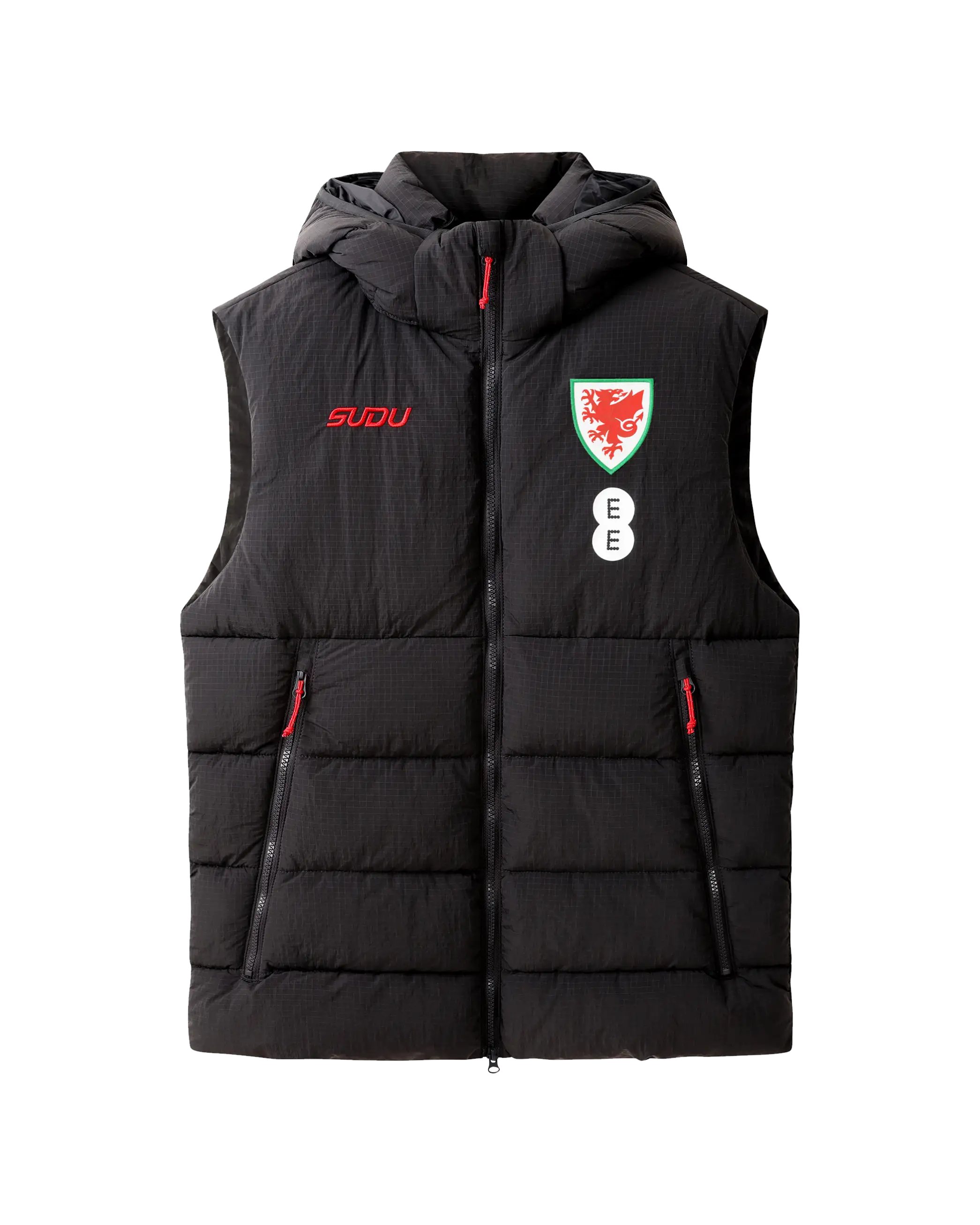 Wales Travel SUDU 2026-28 Staff gilet imbottito nero