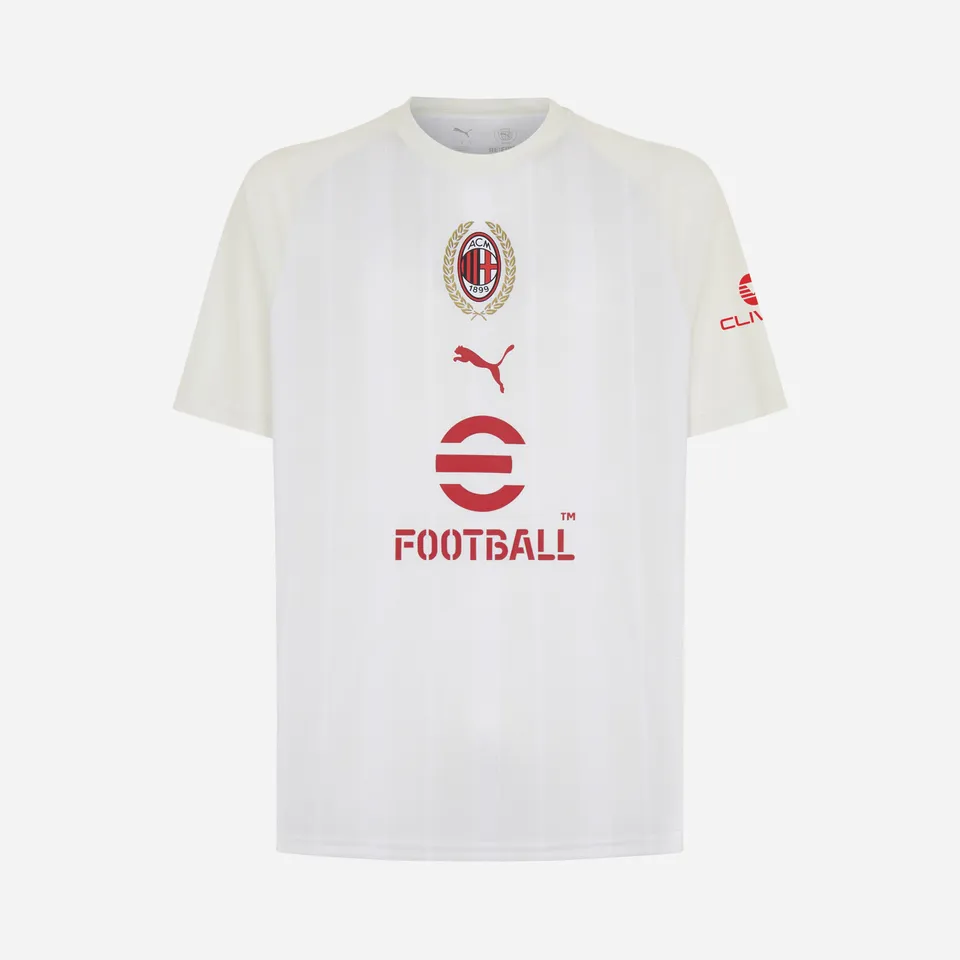 AC Milan Prematch 2026/27 t-shirt bianca poliestere uomo
