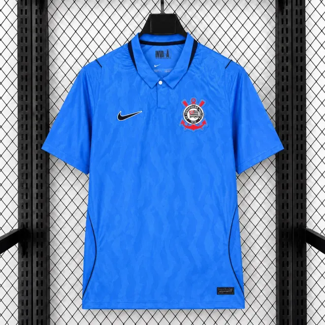 Corinthians Third 2026/27 terza maglia blu colletto polo