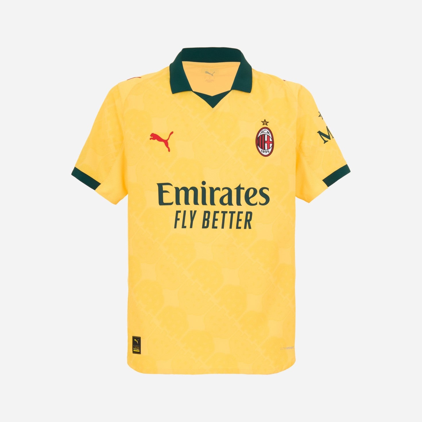 AC Milan Kit Gara Milan Third Authentic 2025/26 maglia gialla