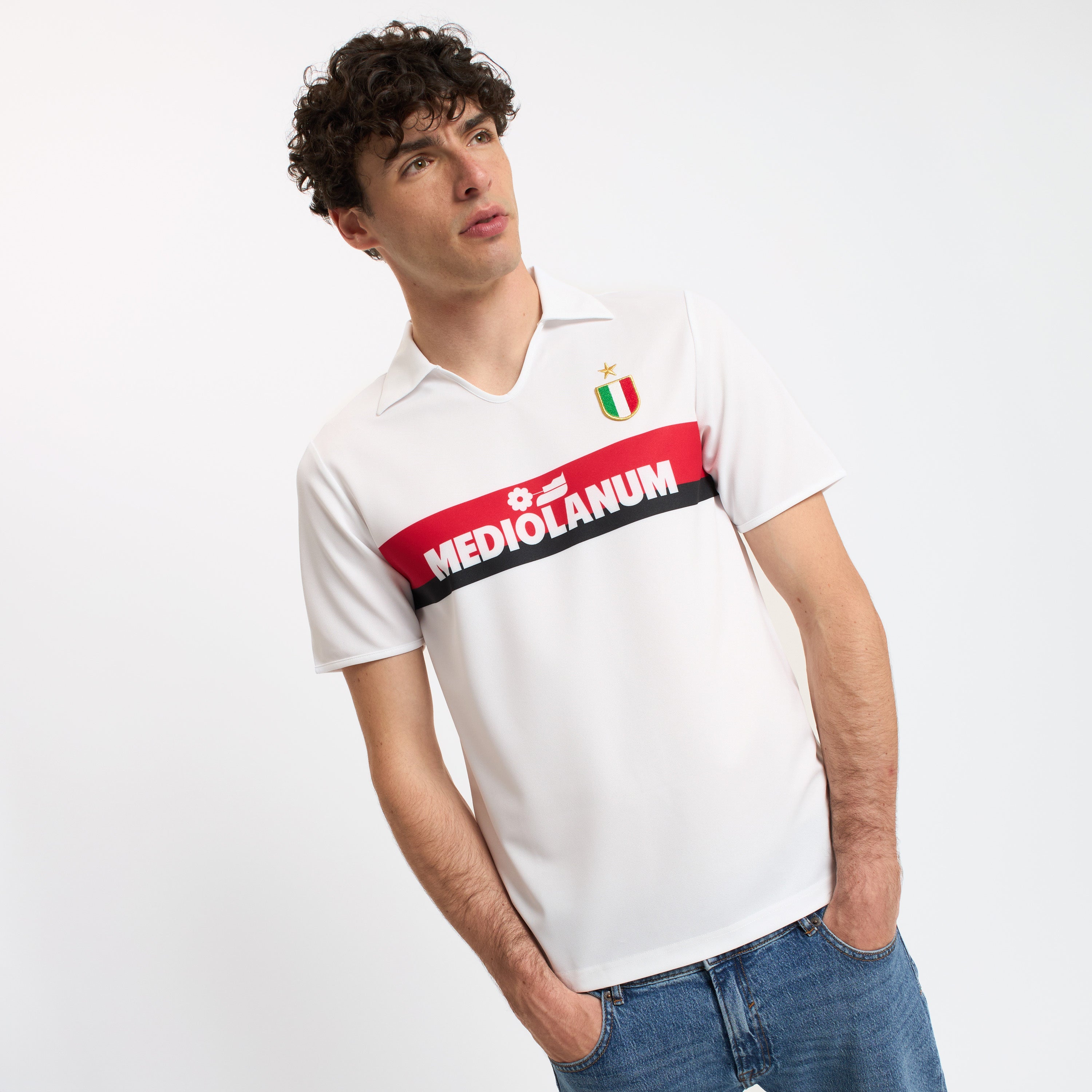 AC Milan Maglie Retro Historical Away 1988/89 maglia M bianca