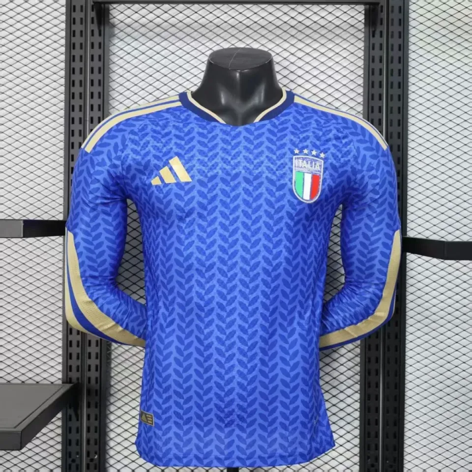 Tifoso Store Italia Home 2026 maglia manica lunga azzurra