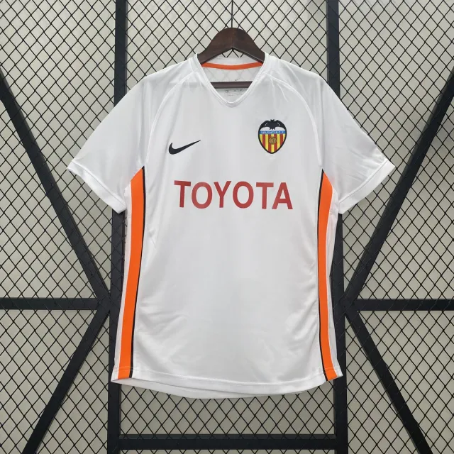 Tifoso Store Maglie da Calcio Valencia 2006/07 maglia retro bianca