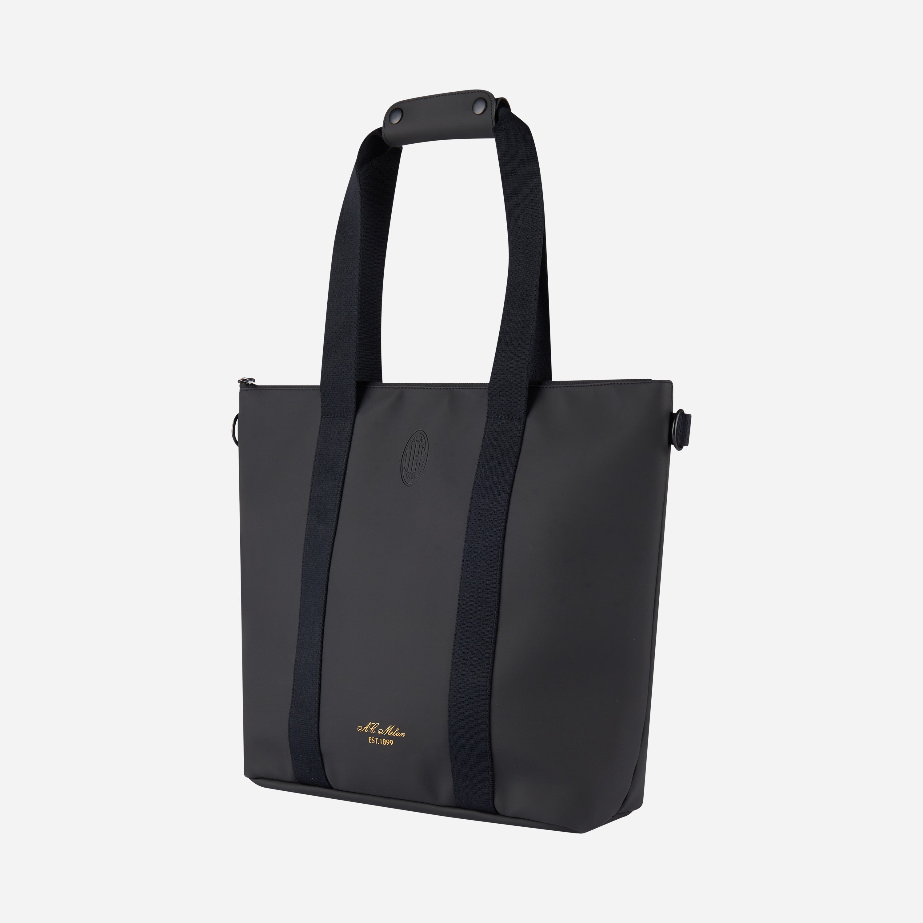 AC Milan Borsa Tote bag impermeabile nera 46x32x20 cm