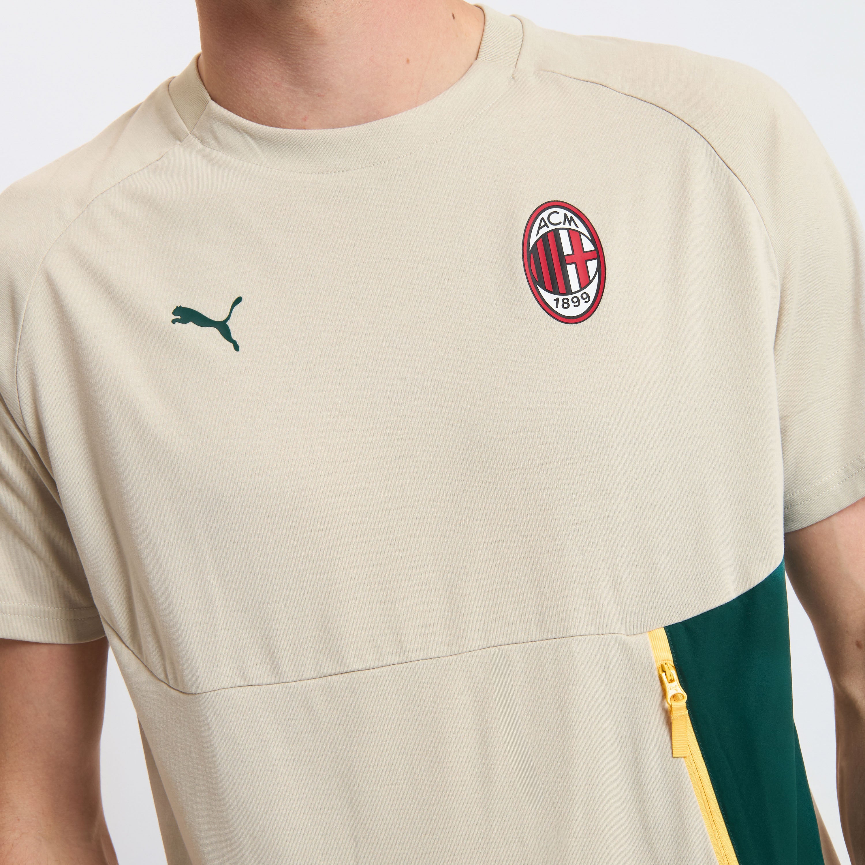 AC Milan Tute Pumatech 2025/26 beige t-shirt uomo
