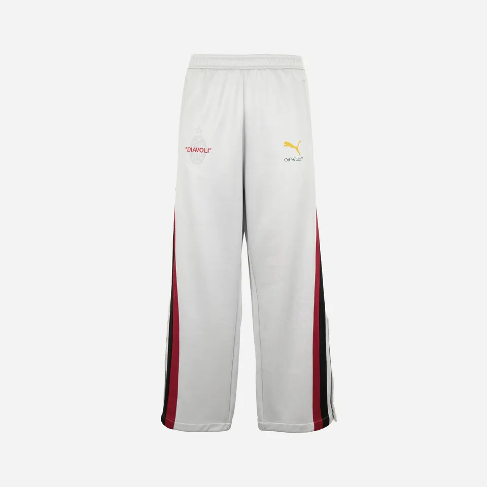 AC Milan x Off-White Pantaloni Tuta 2024/25 argento oversize