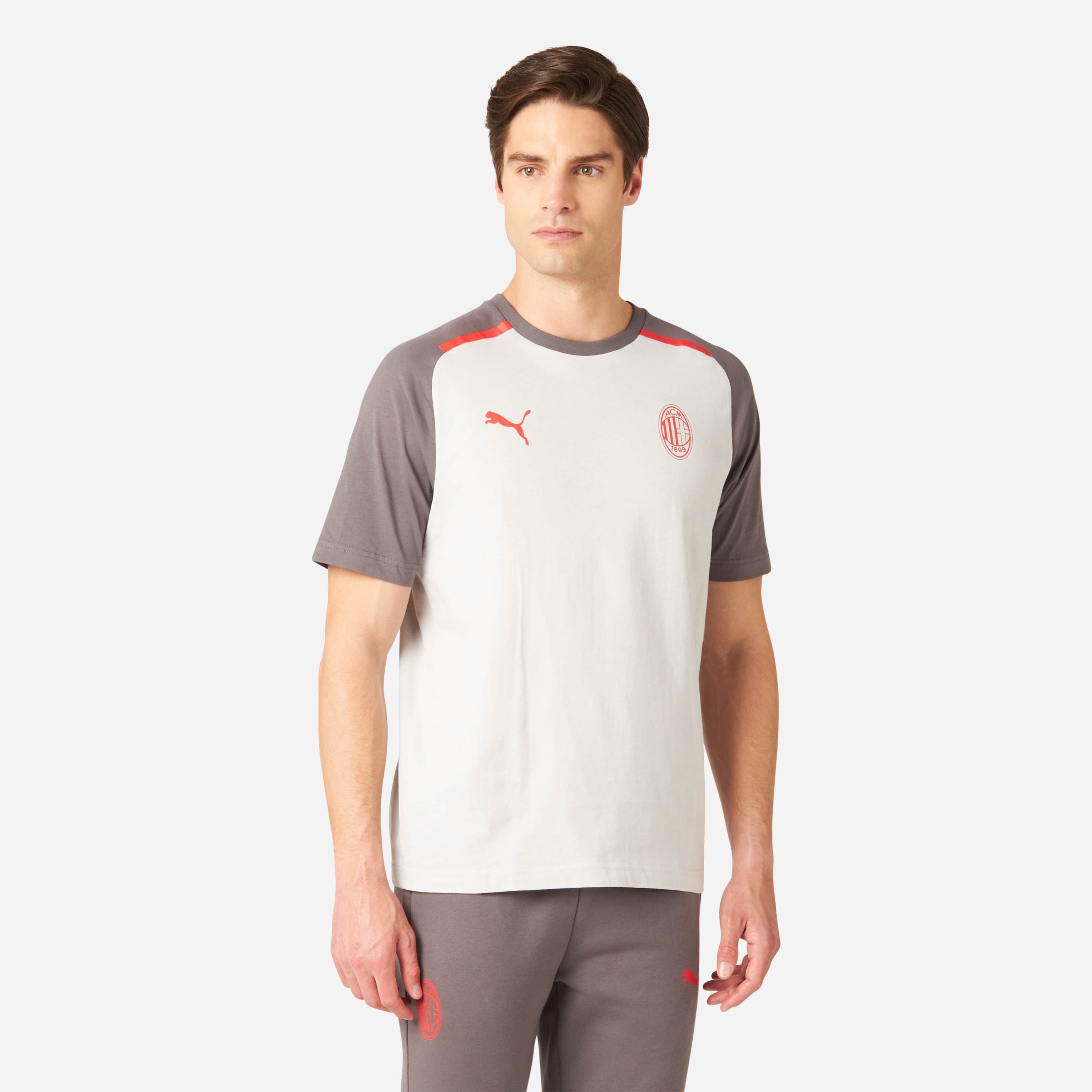 AC Milan Casuals 2023/24 T-Shirt Uomo Cotone Nera