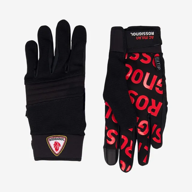 AC Milan Rossignol Pro Gloves guanti sci touch unisex