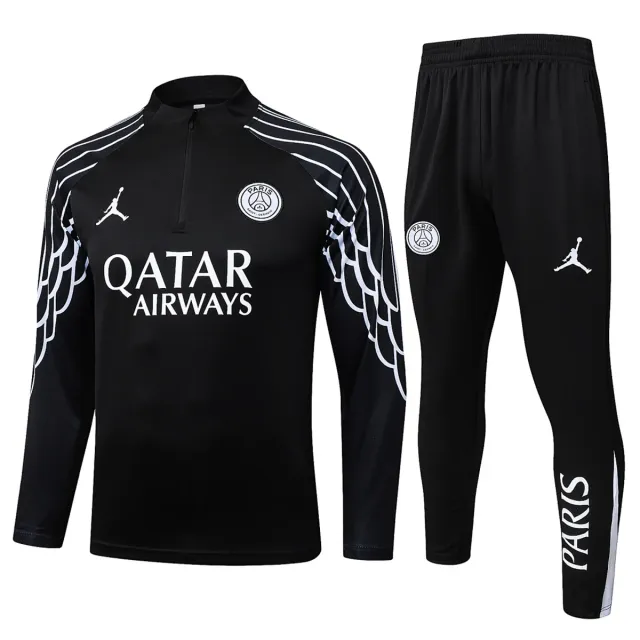 Tifoso Store PSG Jordan 2025/26 tuta nera mezza zip