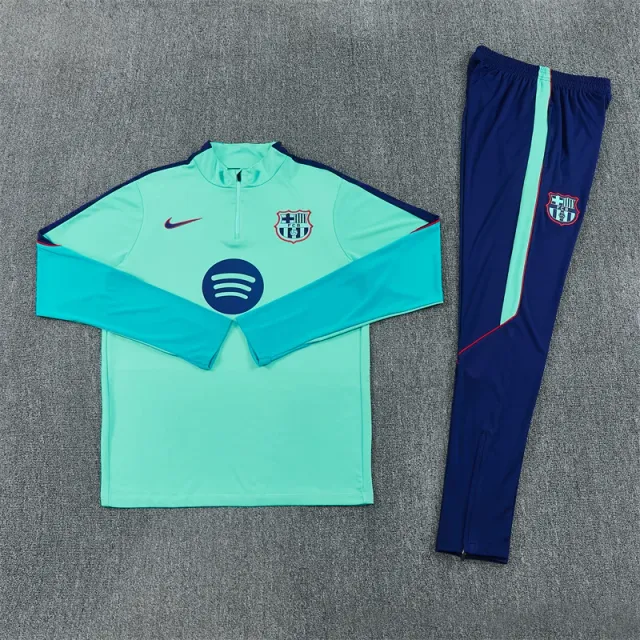 Tifoso Store Barcellona 2026/27 tuta sportiva turchese mezza zip