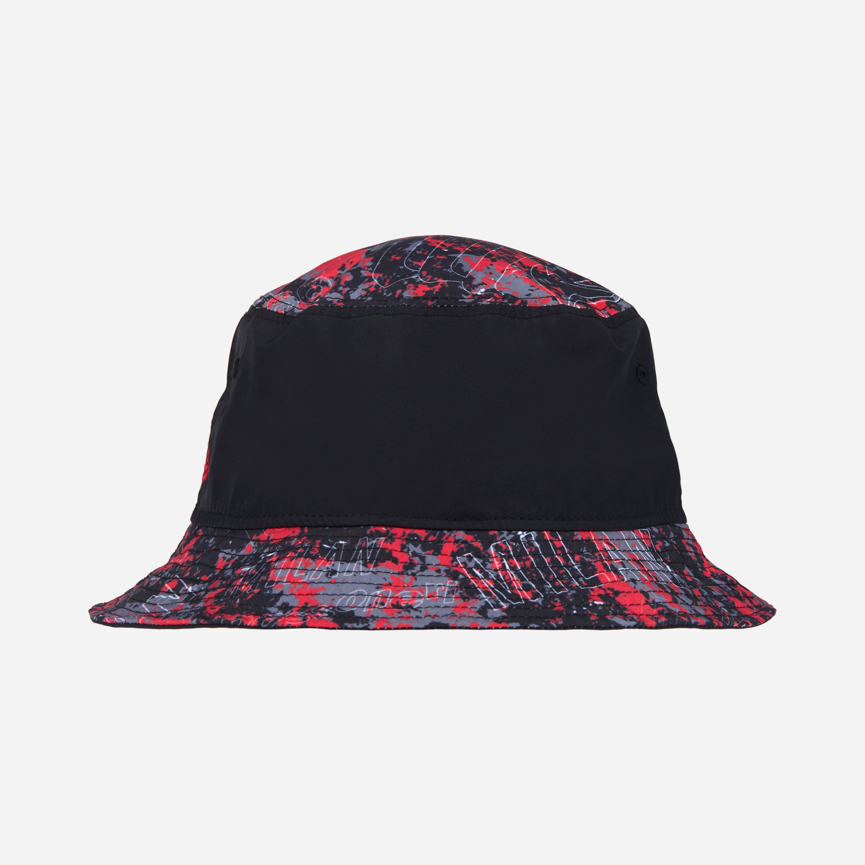 New Era X AC Milan Bucket Hat Devil Nero Rosso S