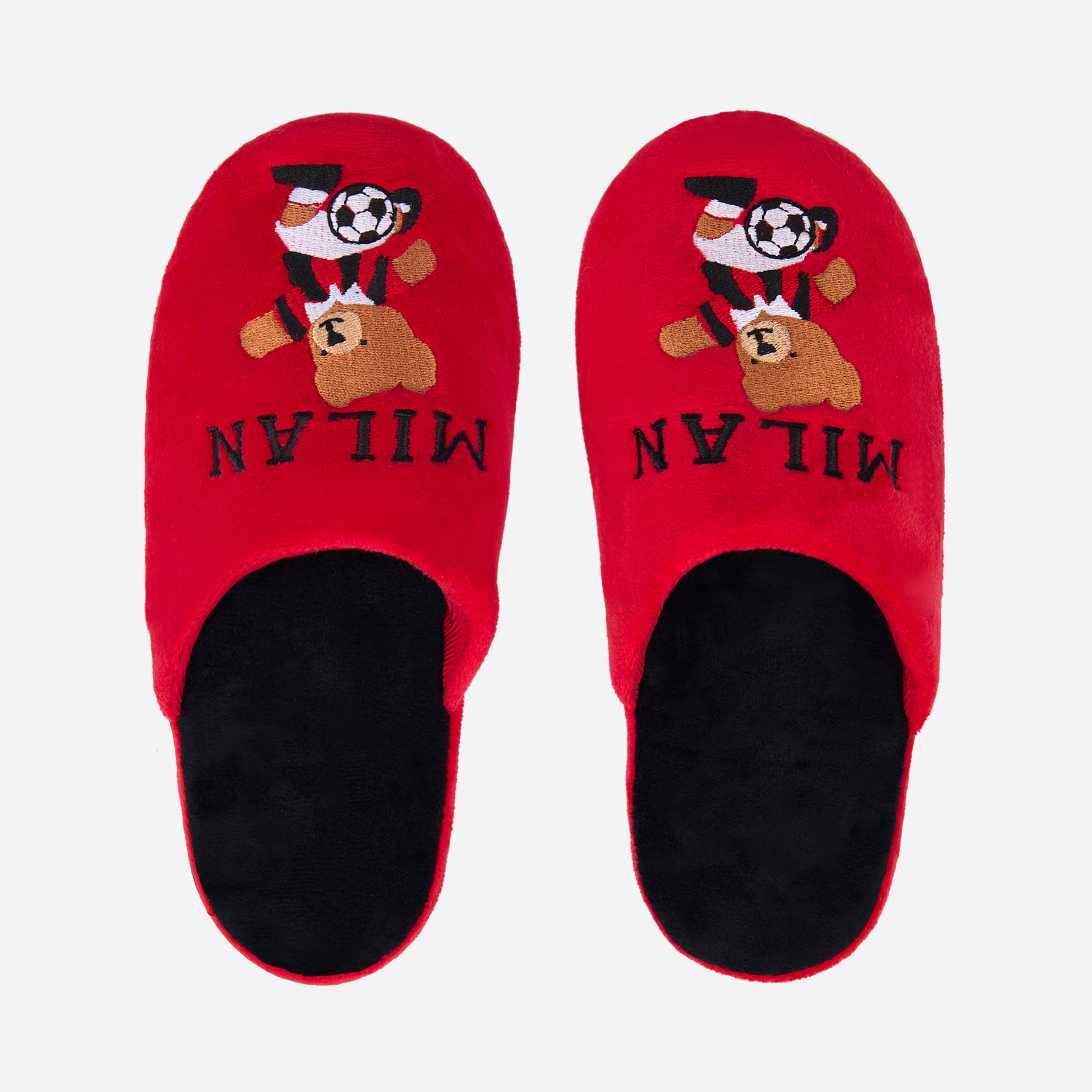 AC Milan Slippers pantofole bambino rosse 33