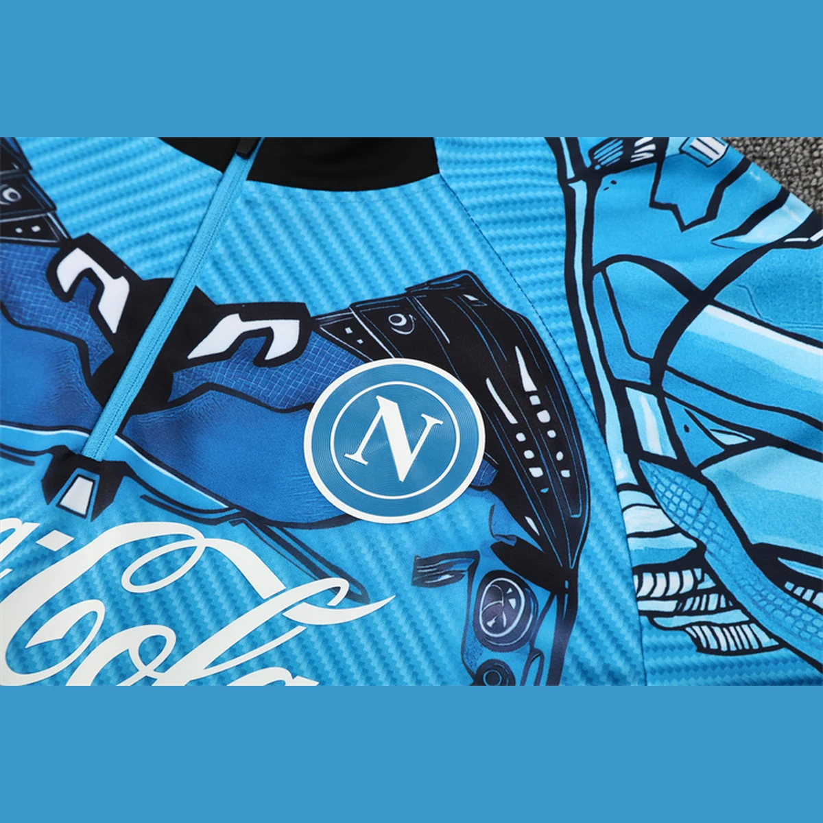 Tifoso Store Tuta Napoli Mimetica Azzurra 2025/26 mezza zip