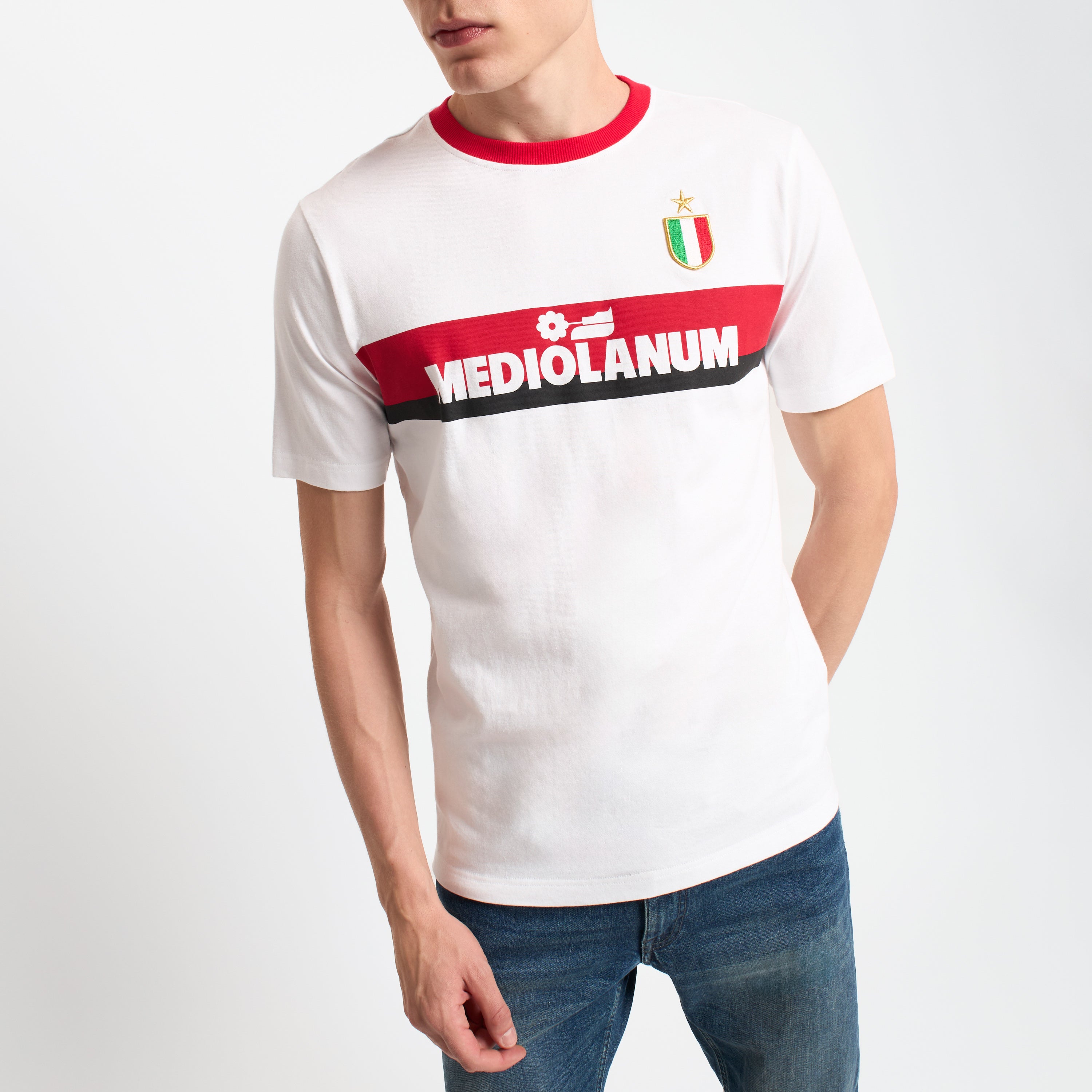 AC Milan Training 1988/89 Maglia L Cotone Retro