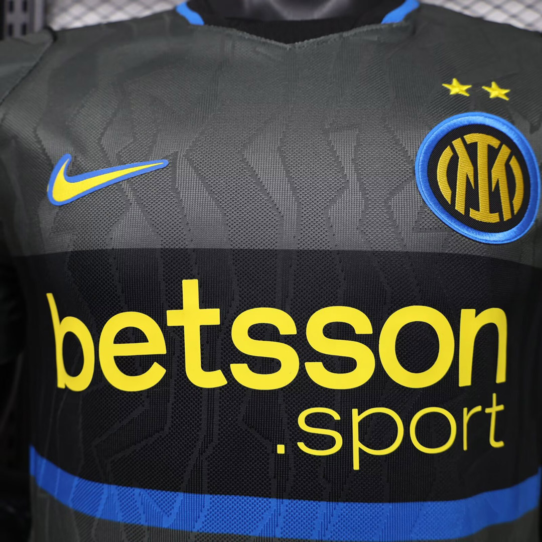 Inter Terza Maglia 2026/27 Player maglia calcio antracite fascia nera