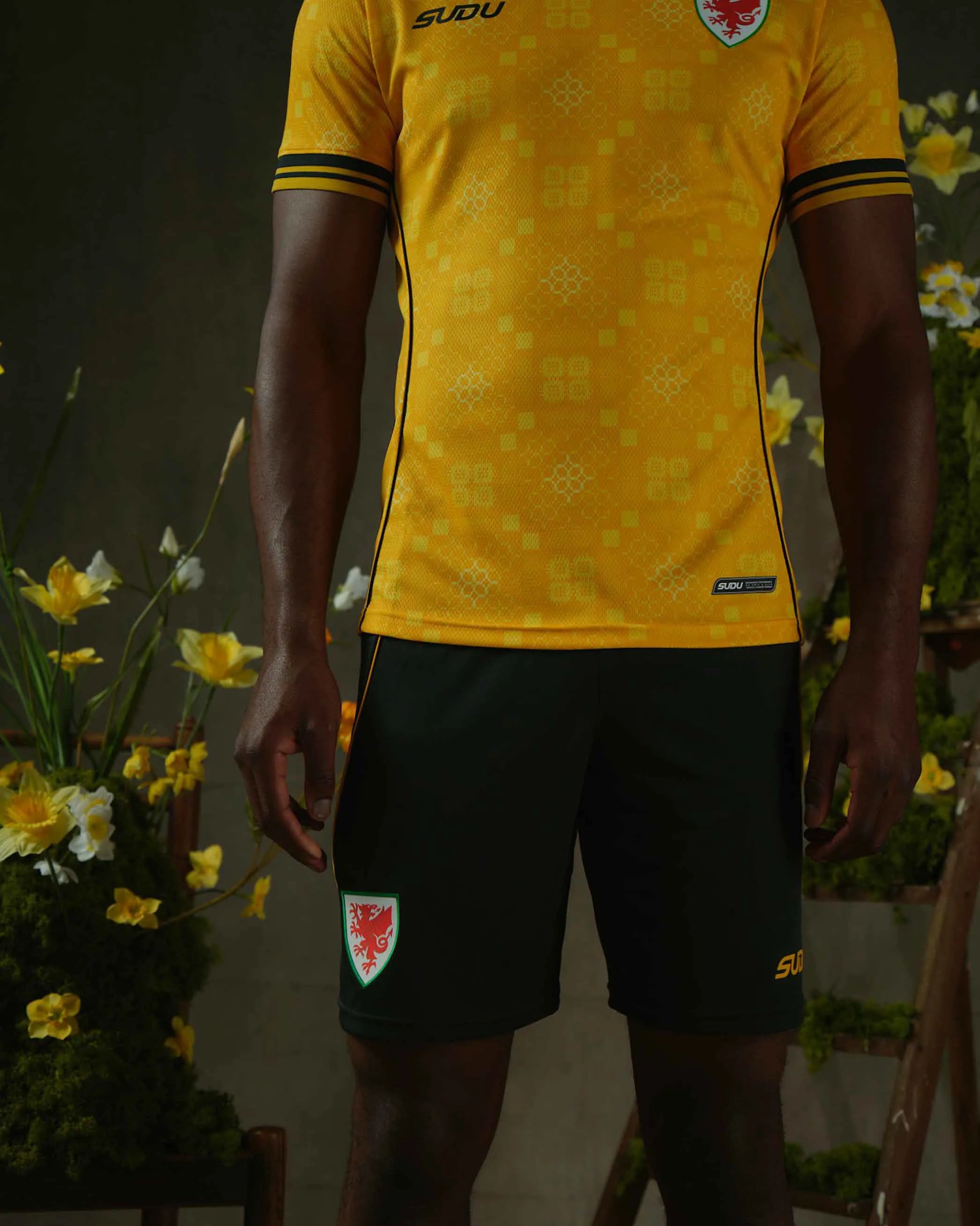 Wales SUDU 2026-27 pantaloncini trasferta verdi M