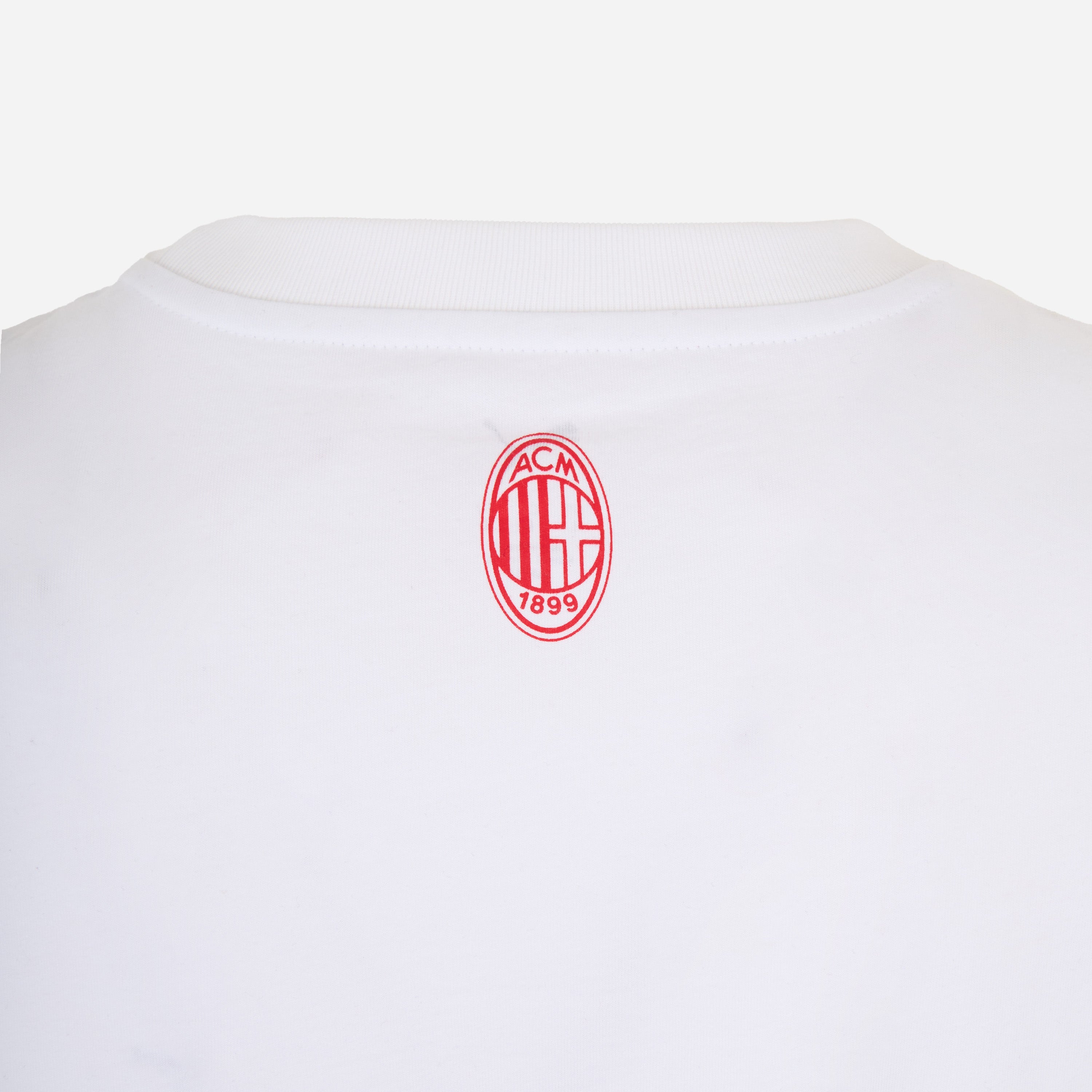 AC Milan Culture t-shirt bianca uomo grafica centrale XS-XXL