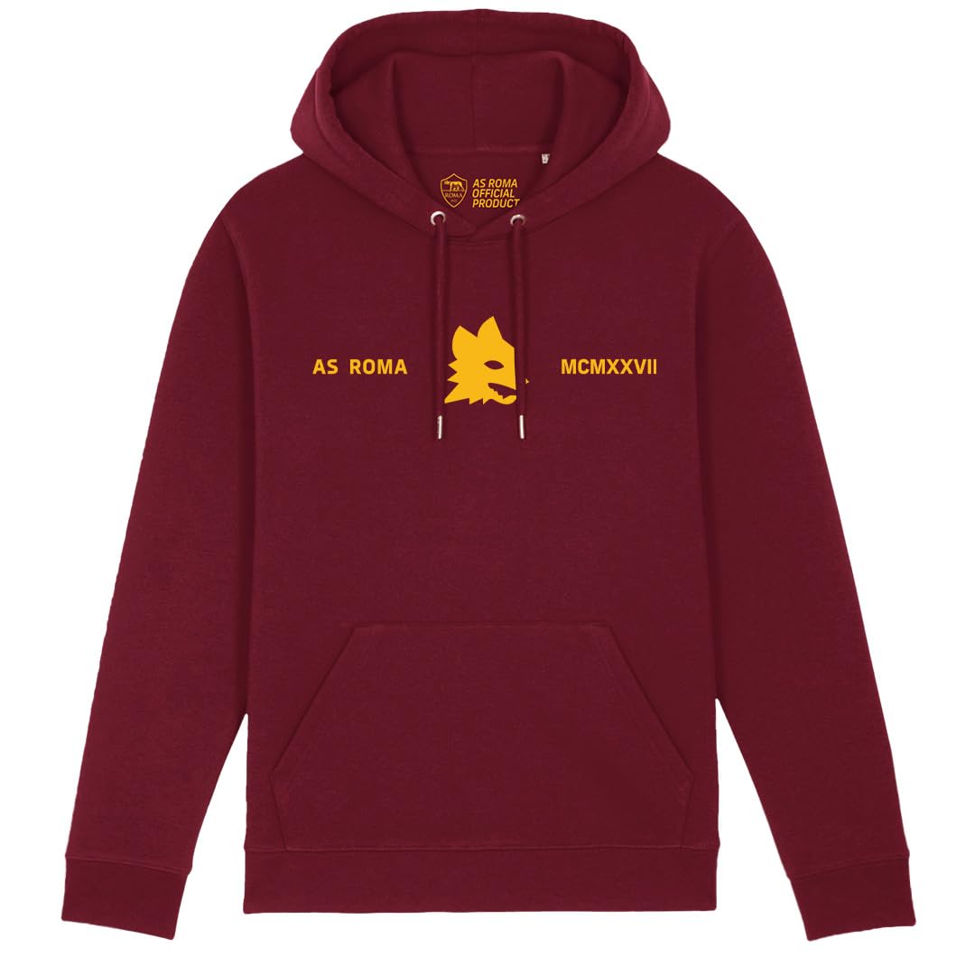 AS Roma MCMXXVII Hoodie felpa bambino nero 9-11 anni