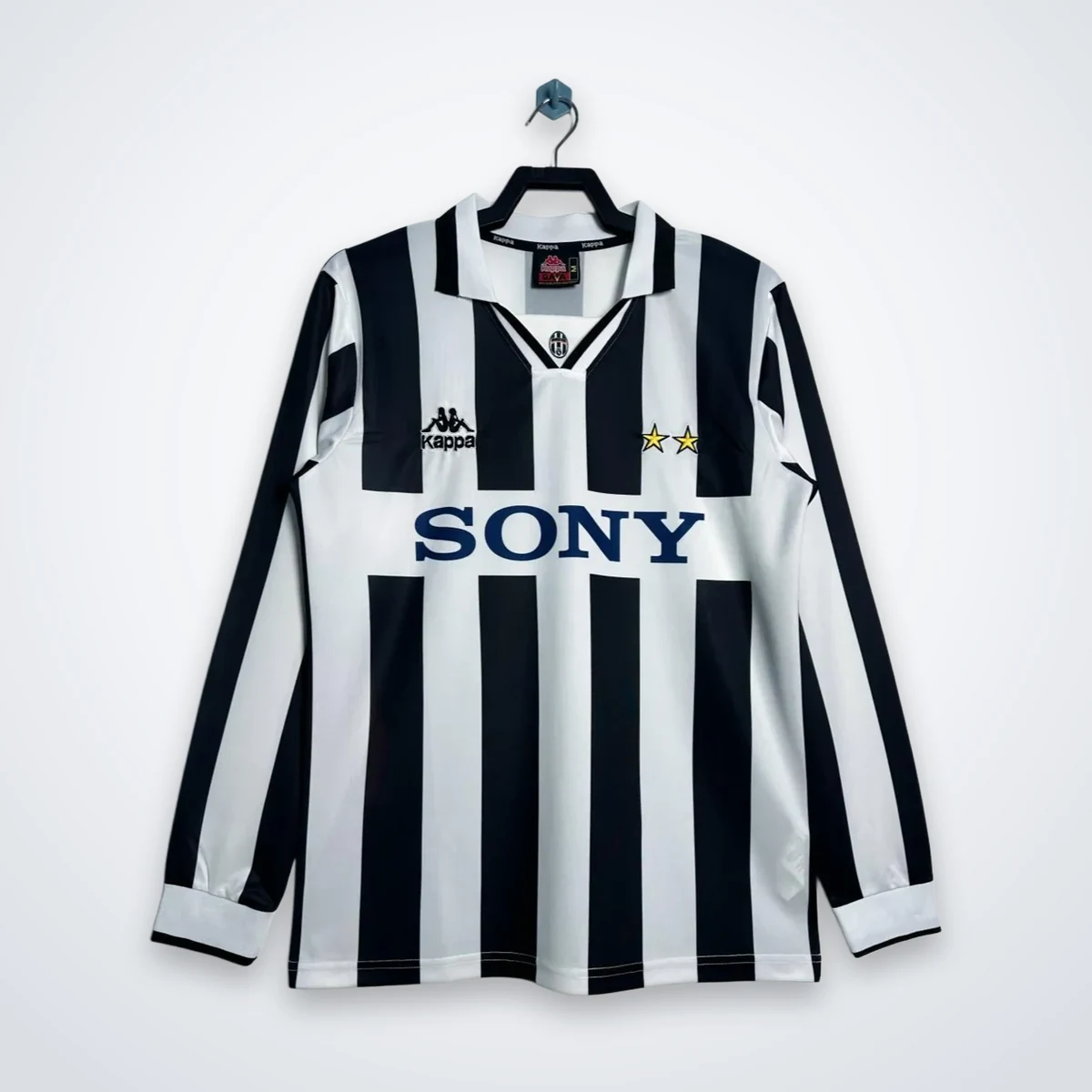 Juventus 1995/96 maglia manica lunga home strisce