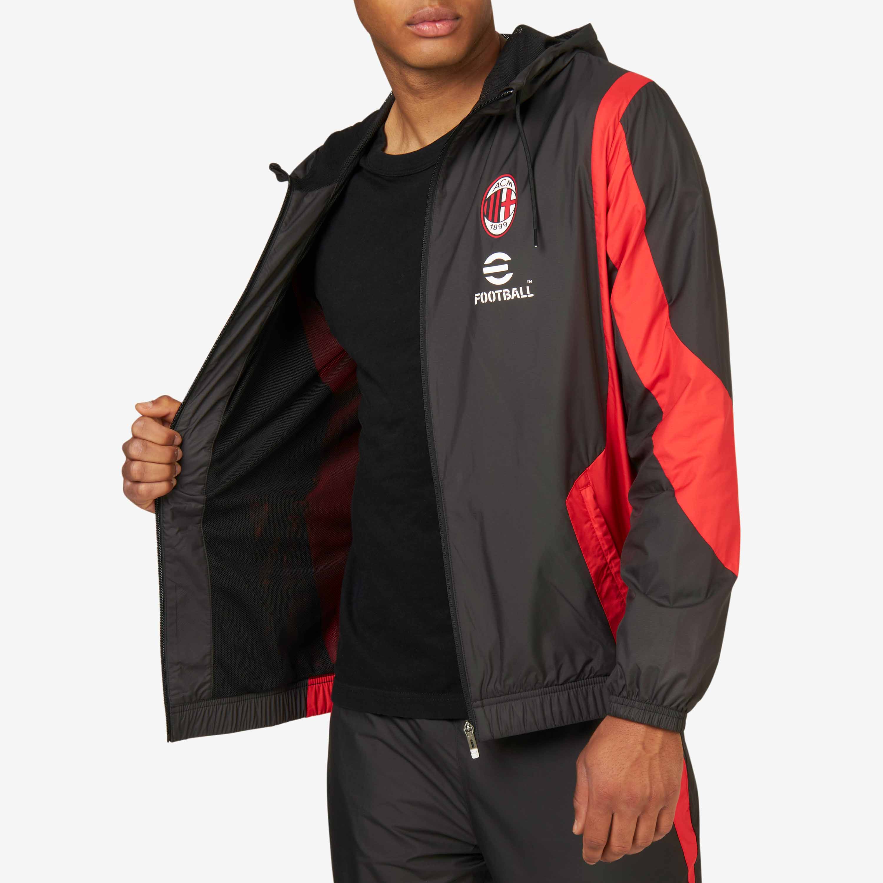 AC Milan Prematch 2023/24 Giacca Uomo Cappuccio M