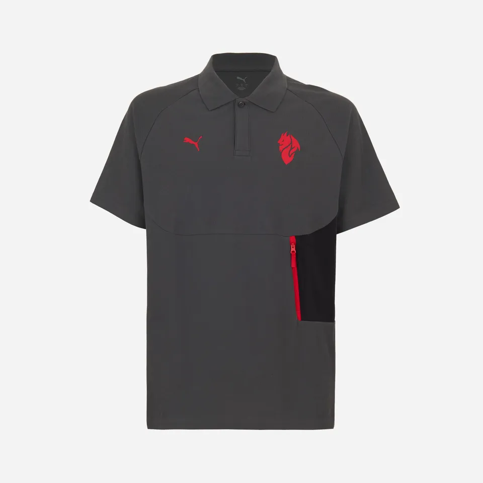 AC Milan Tute Sportive Pumatech 2025/26 polo grigia uomo