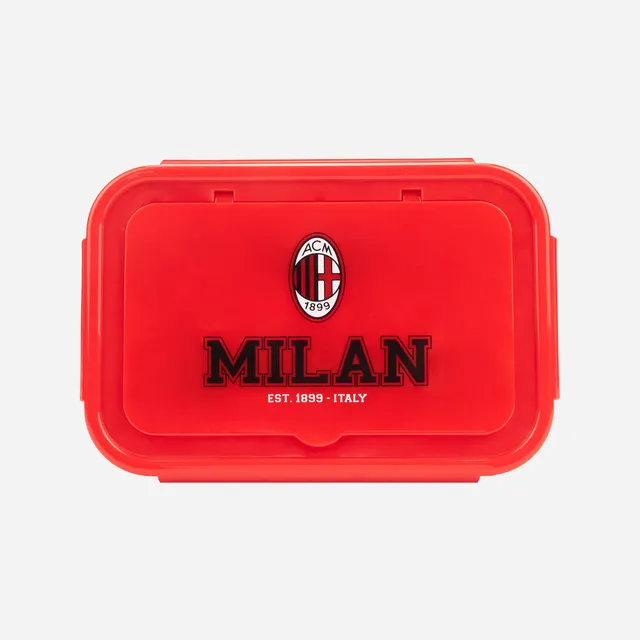 AC Milan Accessori Milan Lunch Box con Posate Rossonero