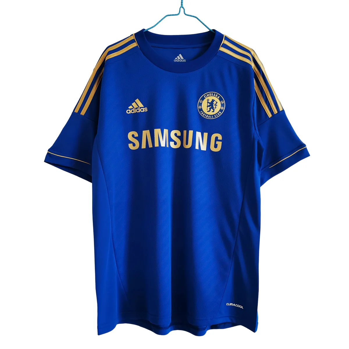 Chelsea Prima Maglia 2012/13 Retro Blu - Maglia Calcio Oro