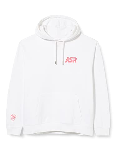 AS Roma Linea Fluo felpa bianco e rosa fluo S