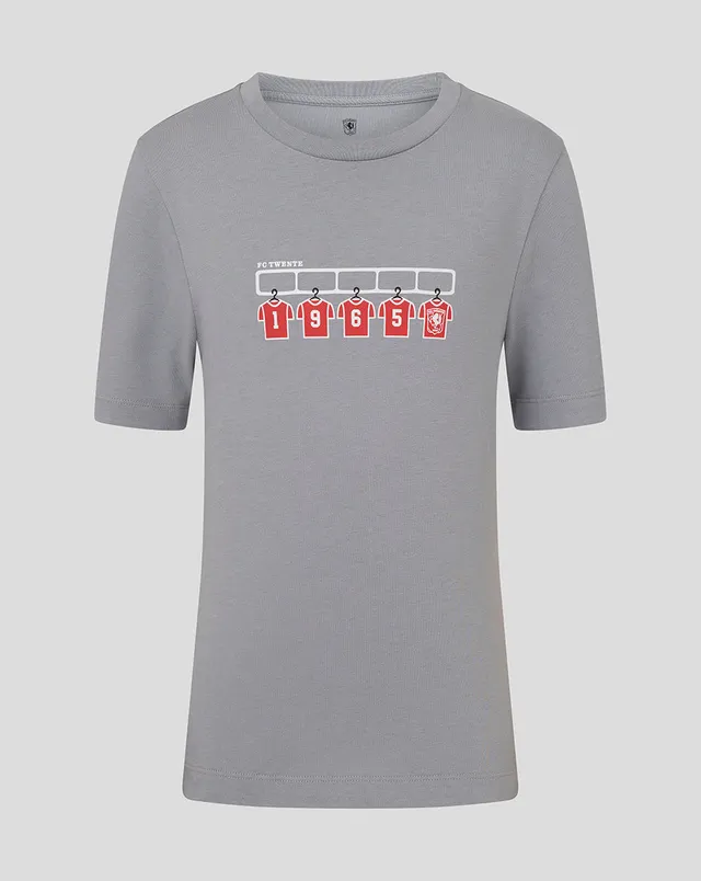 FC Twente Lifestyle Kleedkamer T-Shirt 25/26 maglia bambino grigia