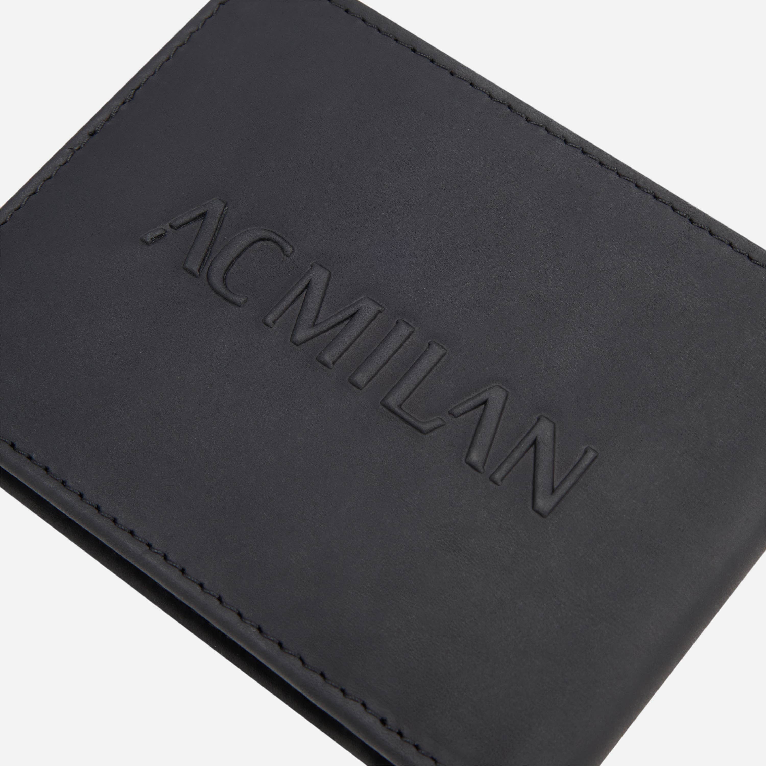 AC Milan portafoglio pelle nero logo ufficiale