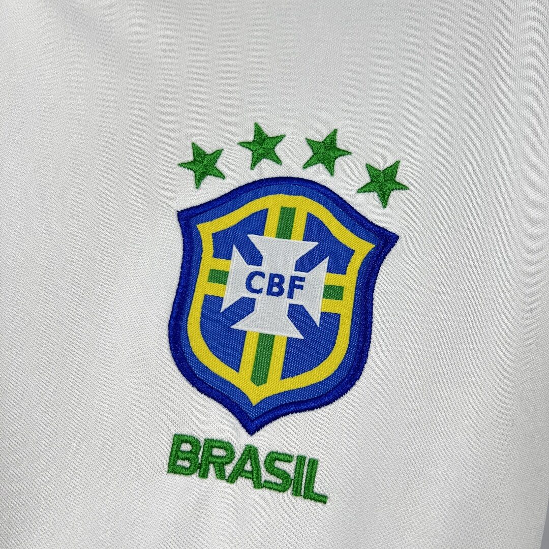 Brasile 1998/99 maglia calcio casa gialla retro