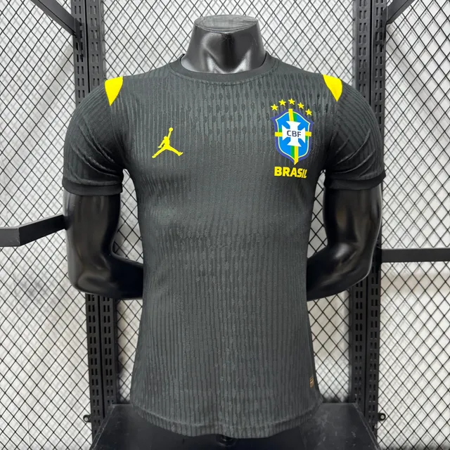 Brasile 2026/27 seconda maglia nera traspirante