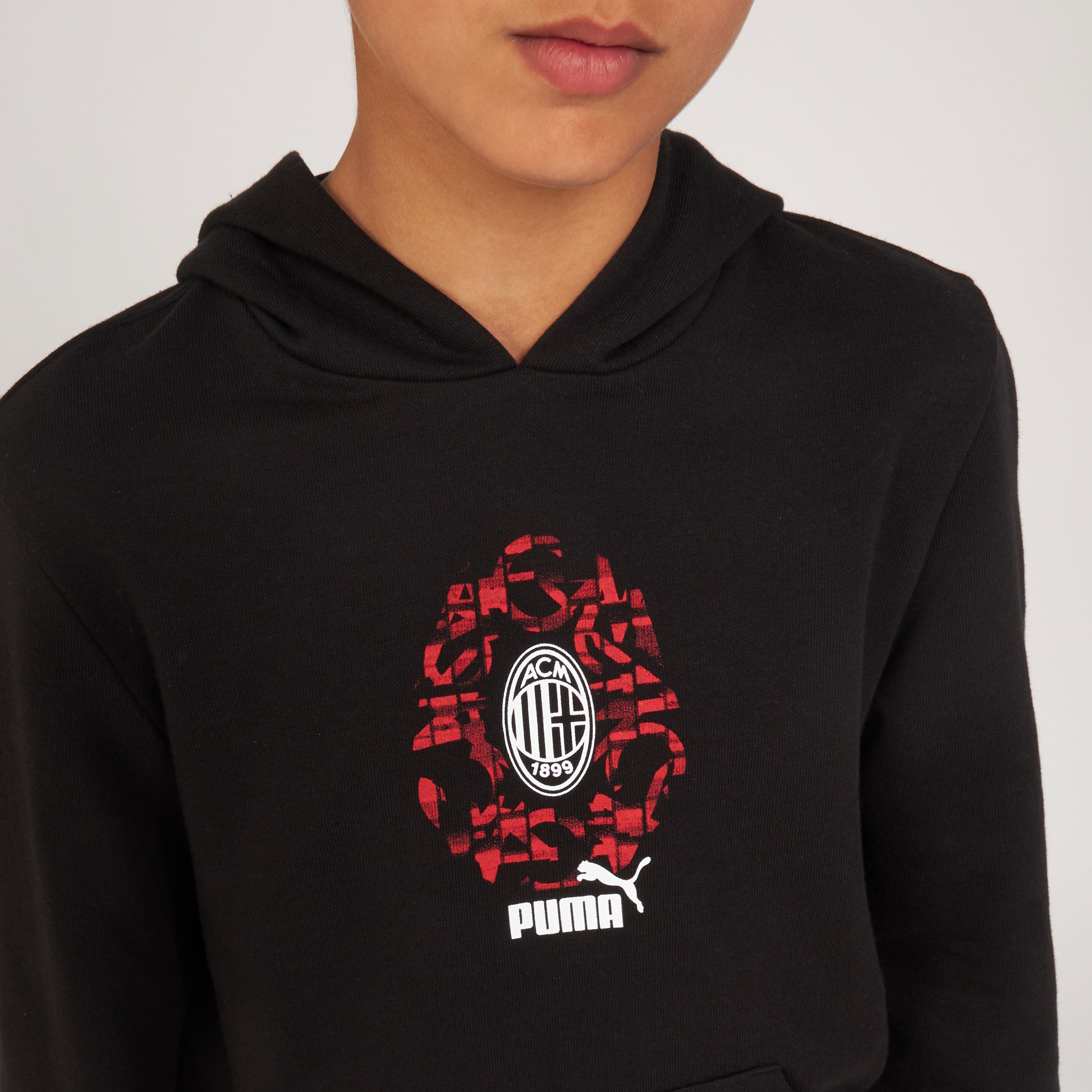 AC Milan Felpe felpa cappuccio Culture nera bambini