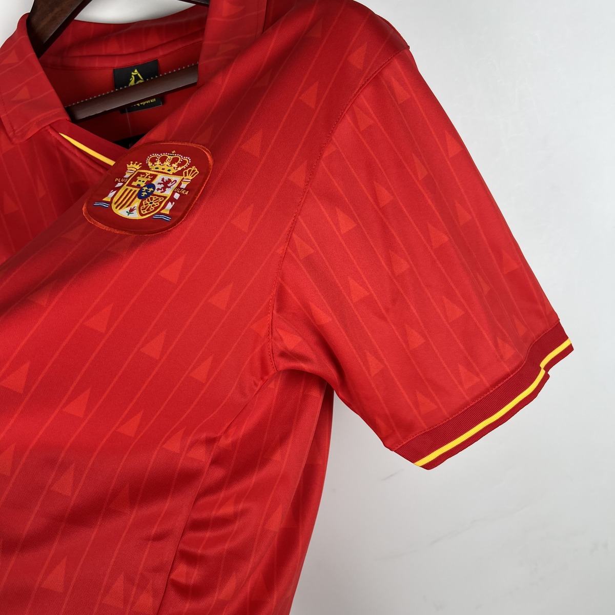 Spagna Prima Maglia Retro 1988/91 maglia calcio rossa home