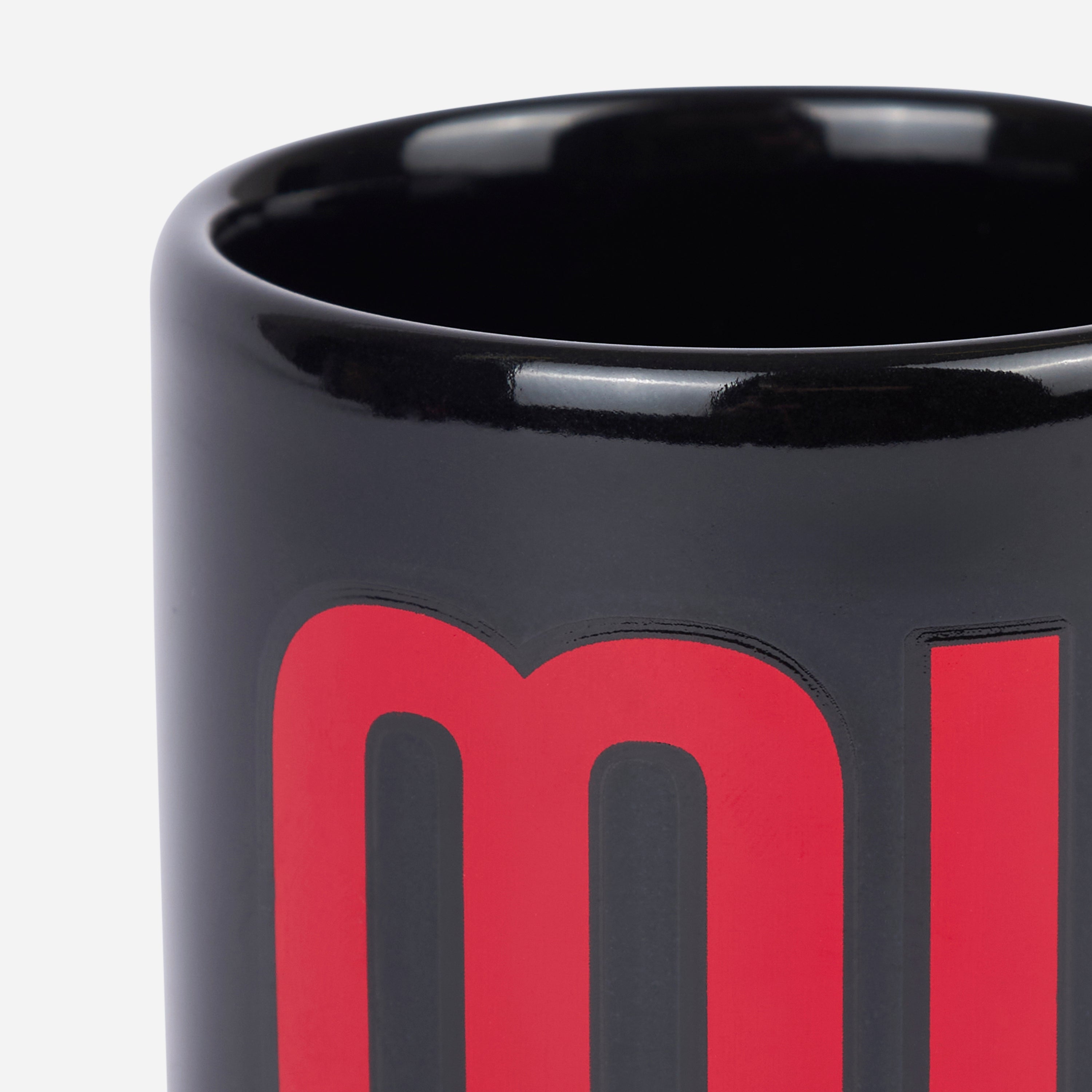 AC Milan set 4 tazzine caffè ceramica nera