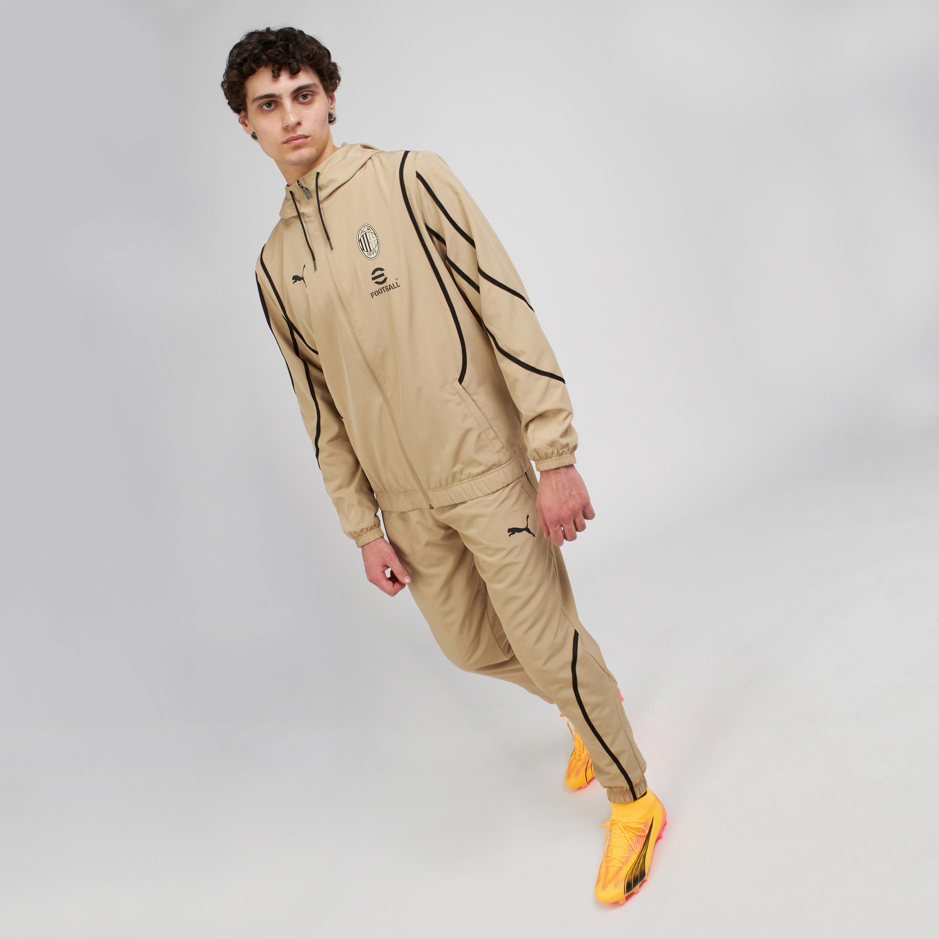 AC Milan Prematch 2024/25 giacca cappuccio zip uomo M