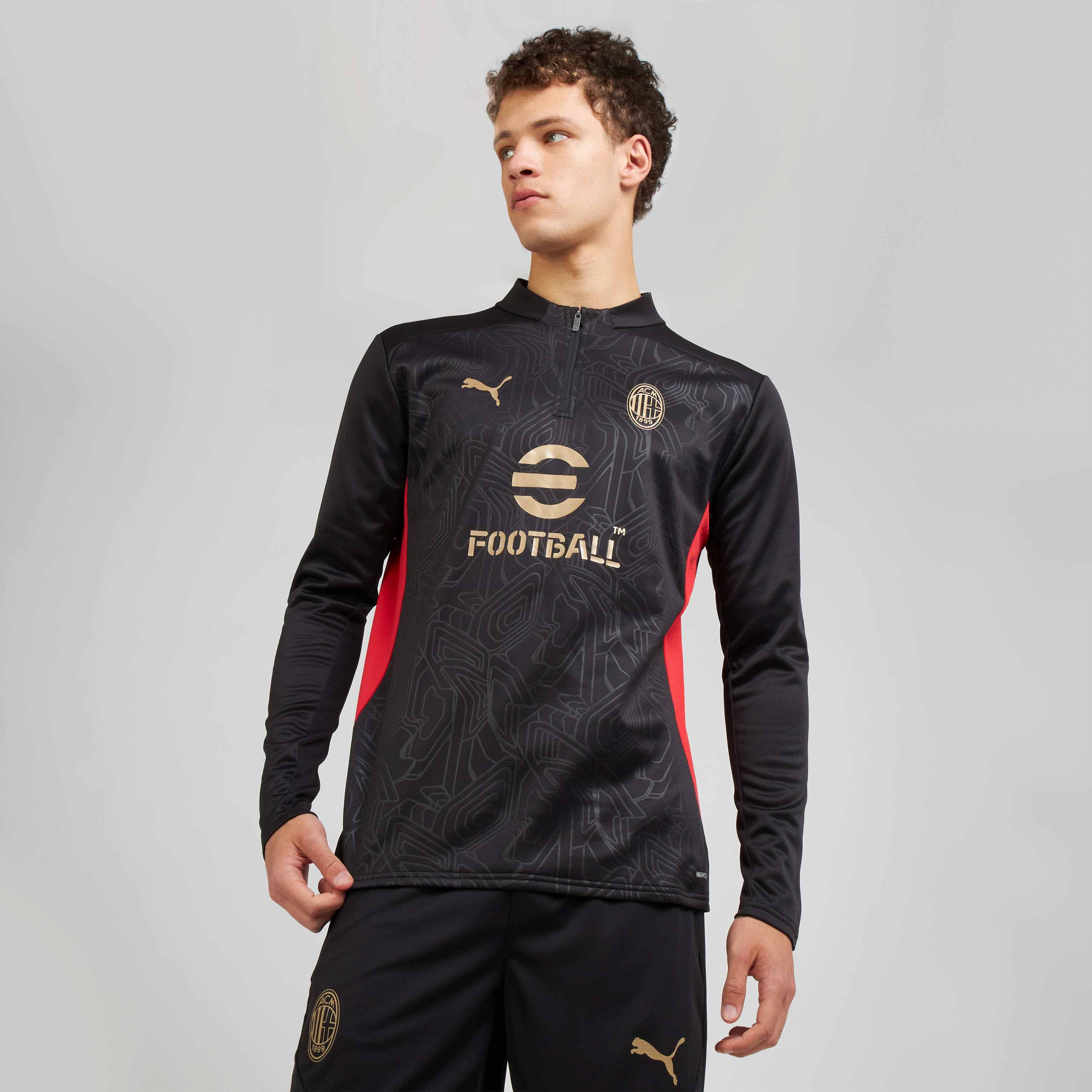 AC Milan Allenamento Milan 1/4 Zip 2024/25 felpa manica lunga