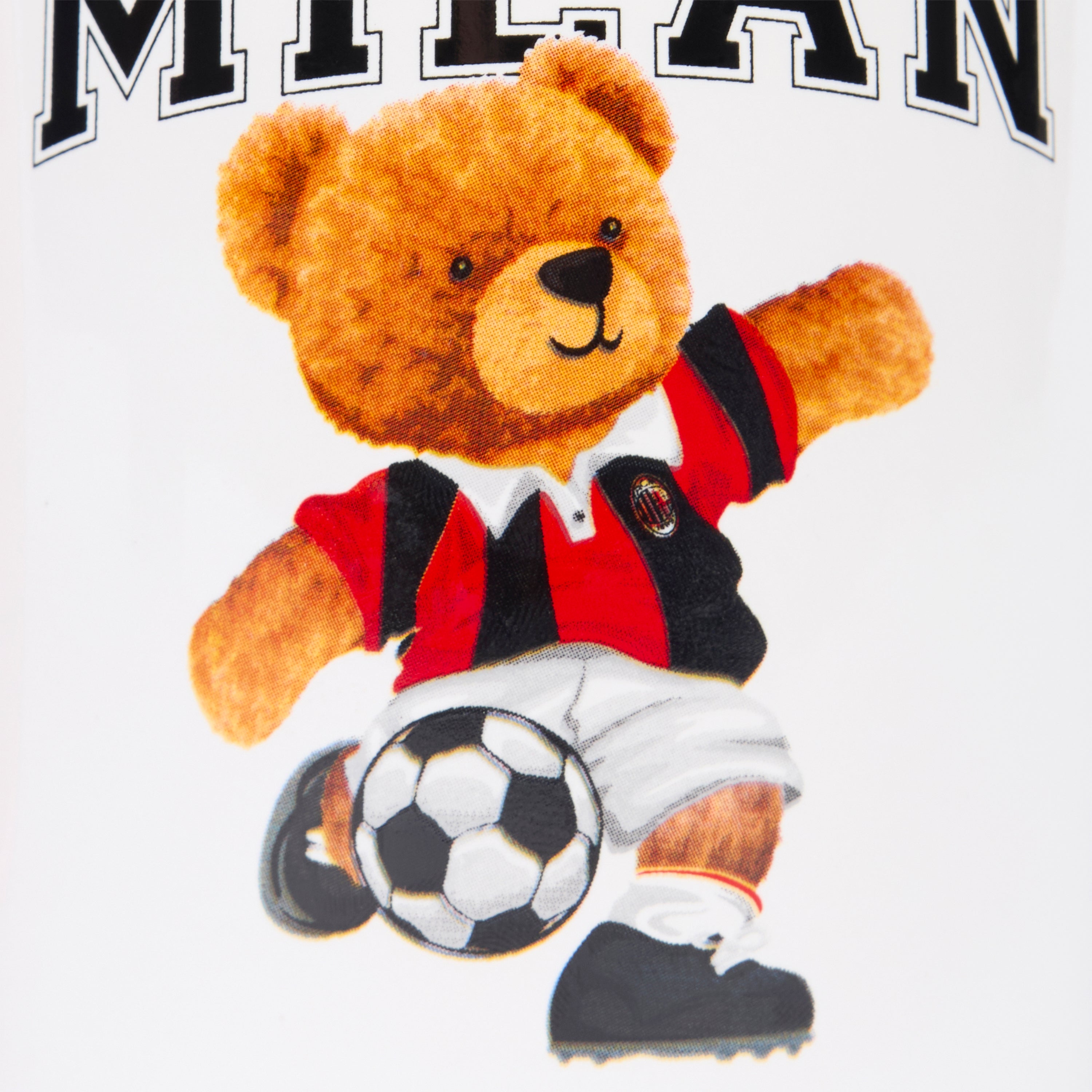 AC Milan Teddy Mug tazza bicolore manico rosso logo ufficiale