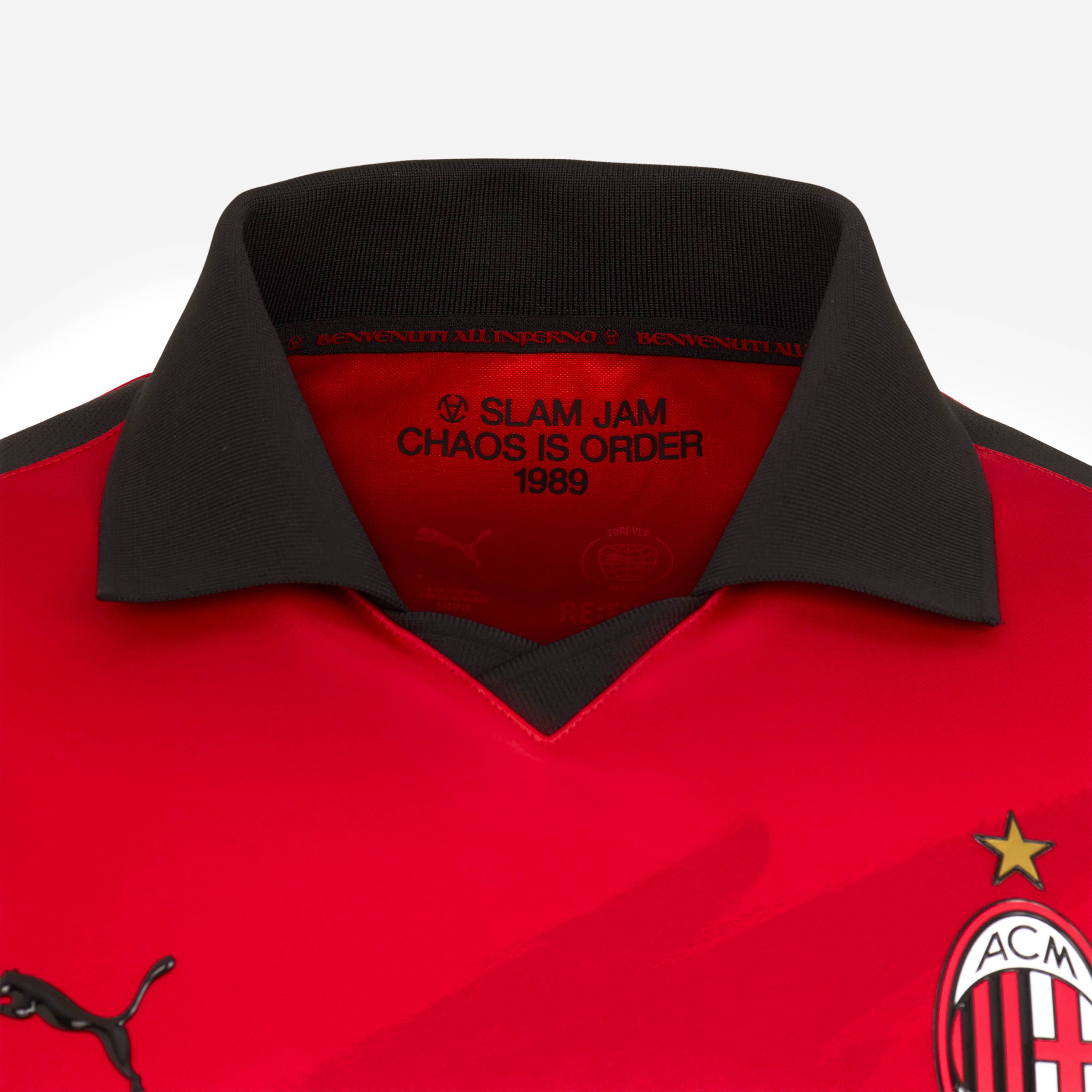 Puma x AC Milan x Slam Jam maglia rossa limited edition uomo