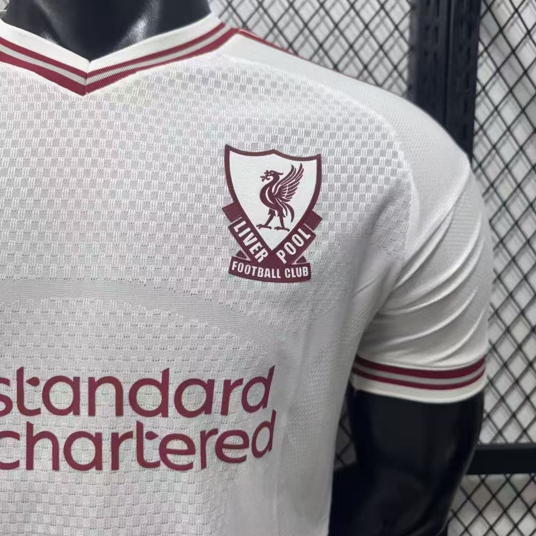 Liverpool 2026/27 seconda maglia gara player bianca S-XXL