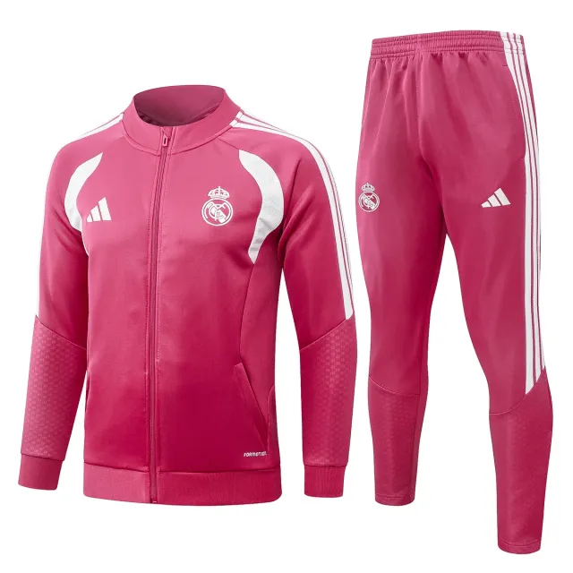 Real Madrid Bambino tuta sportiva rosa 2026/27 giacca e pantaloni