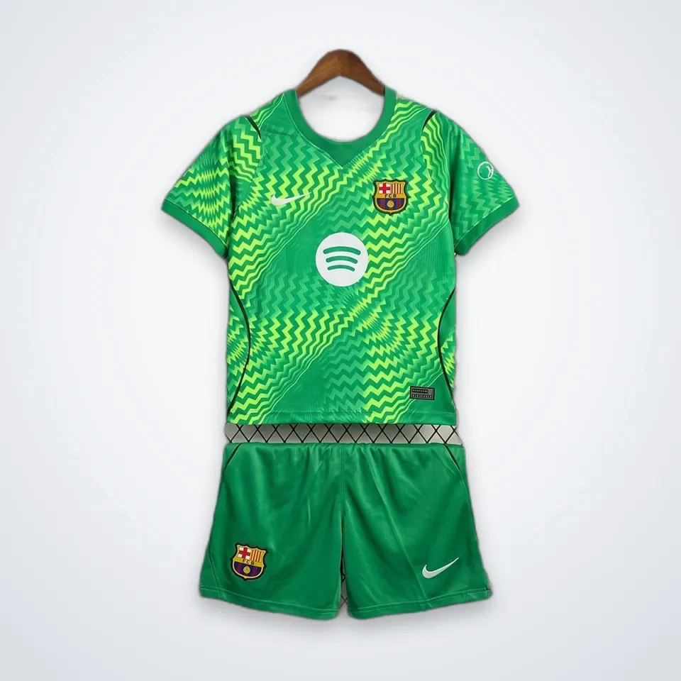 Barcellona 2026/27 completo portiere verde maglia+pantaloncini