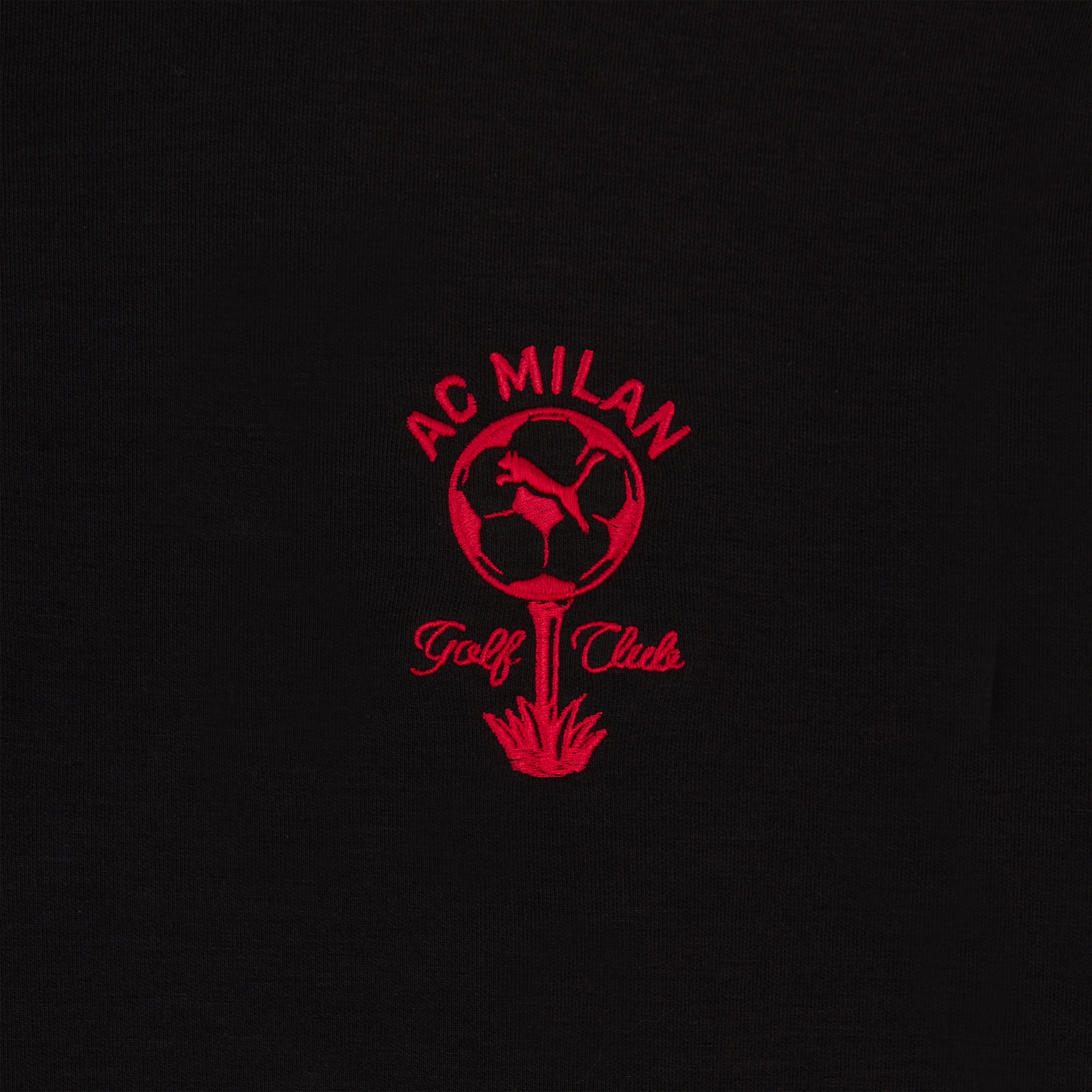 AC Milan Puma x ACM Golf Club felpa nera 1/4 zip uomo