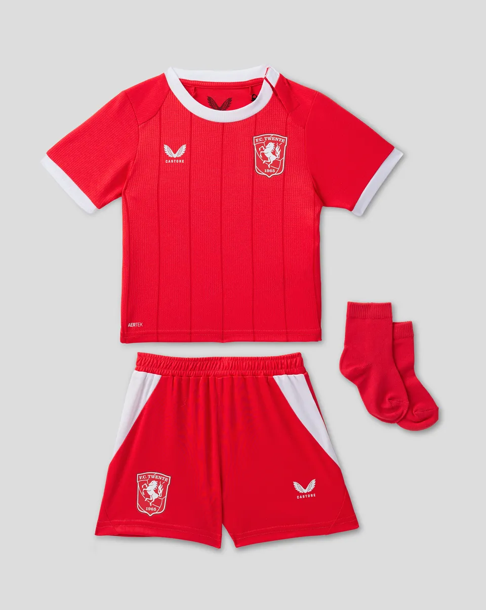 Twente Thuistenue 26/27 T-Shirt baby maglia rossa 80