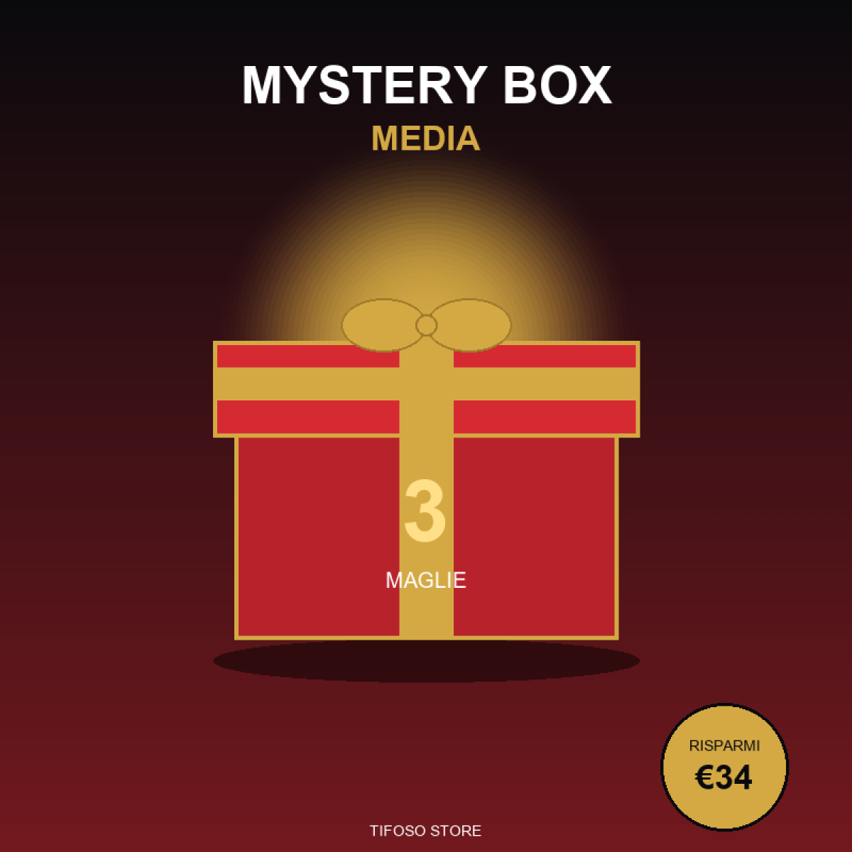 Mystery Box Media 3 Maglie Sorpresa Top Europa Fan
