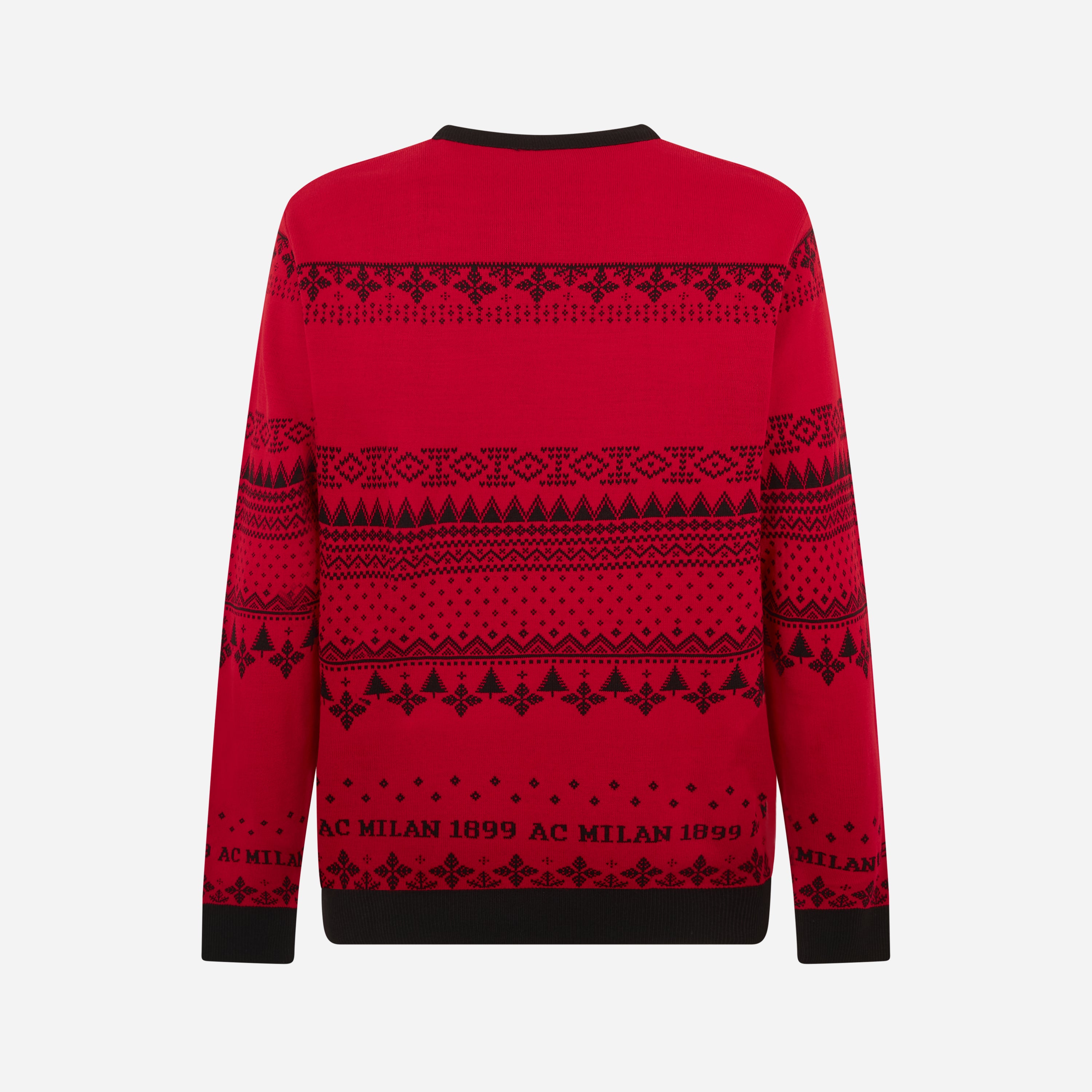 AC Milan Christmas Jumper Unisex Rossonero 125 Anni Acrilico