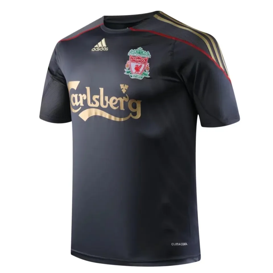 Tifoso Store Maglie da Calcio Liverpool 2009/10 Seconda Maglia Nera